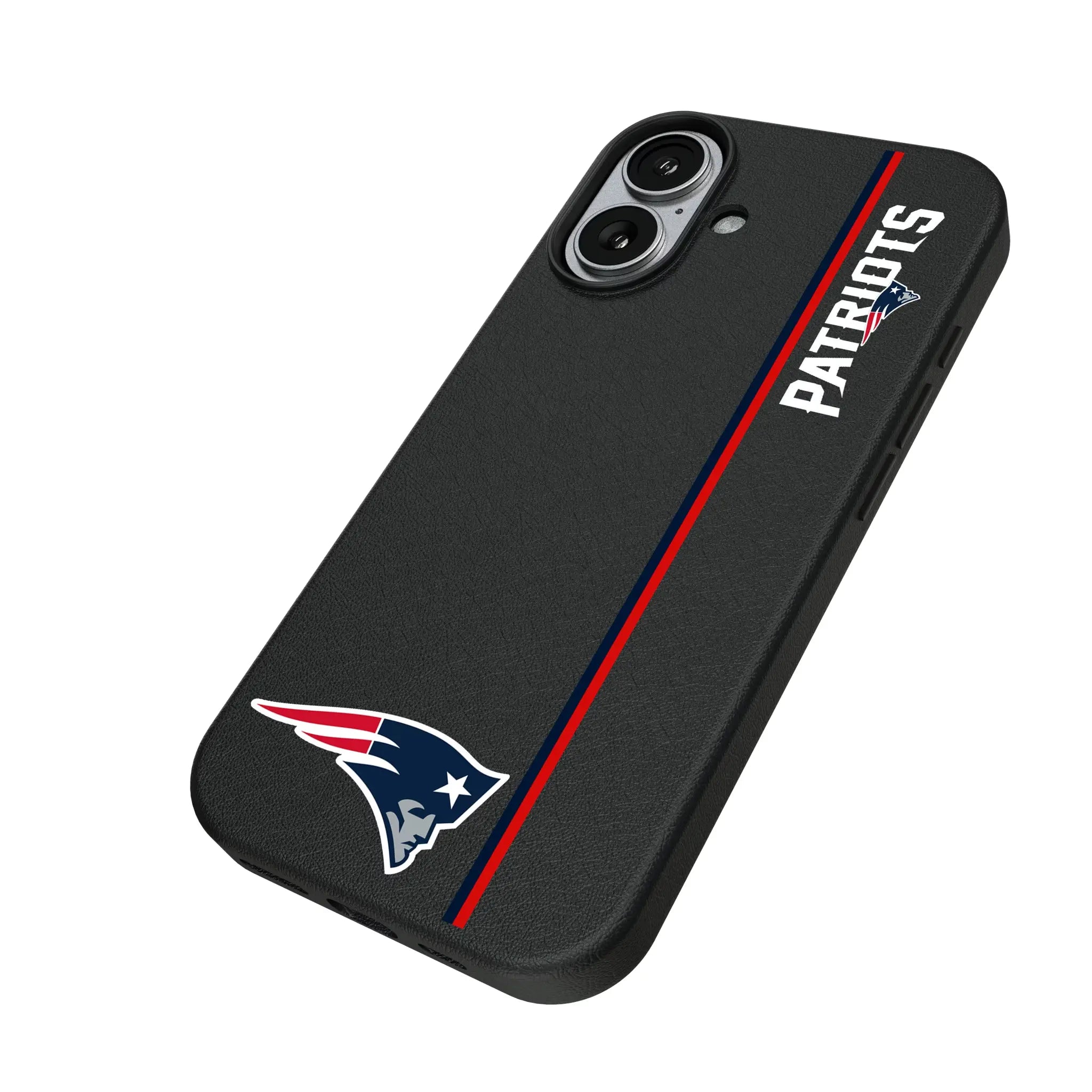 New England Patriots Sidebar iPhone MagSafe Compatible Phone Case for Apple iPhone - Isometric View#Device_iPhone 17