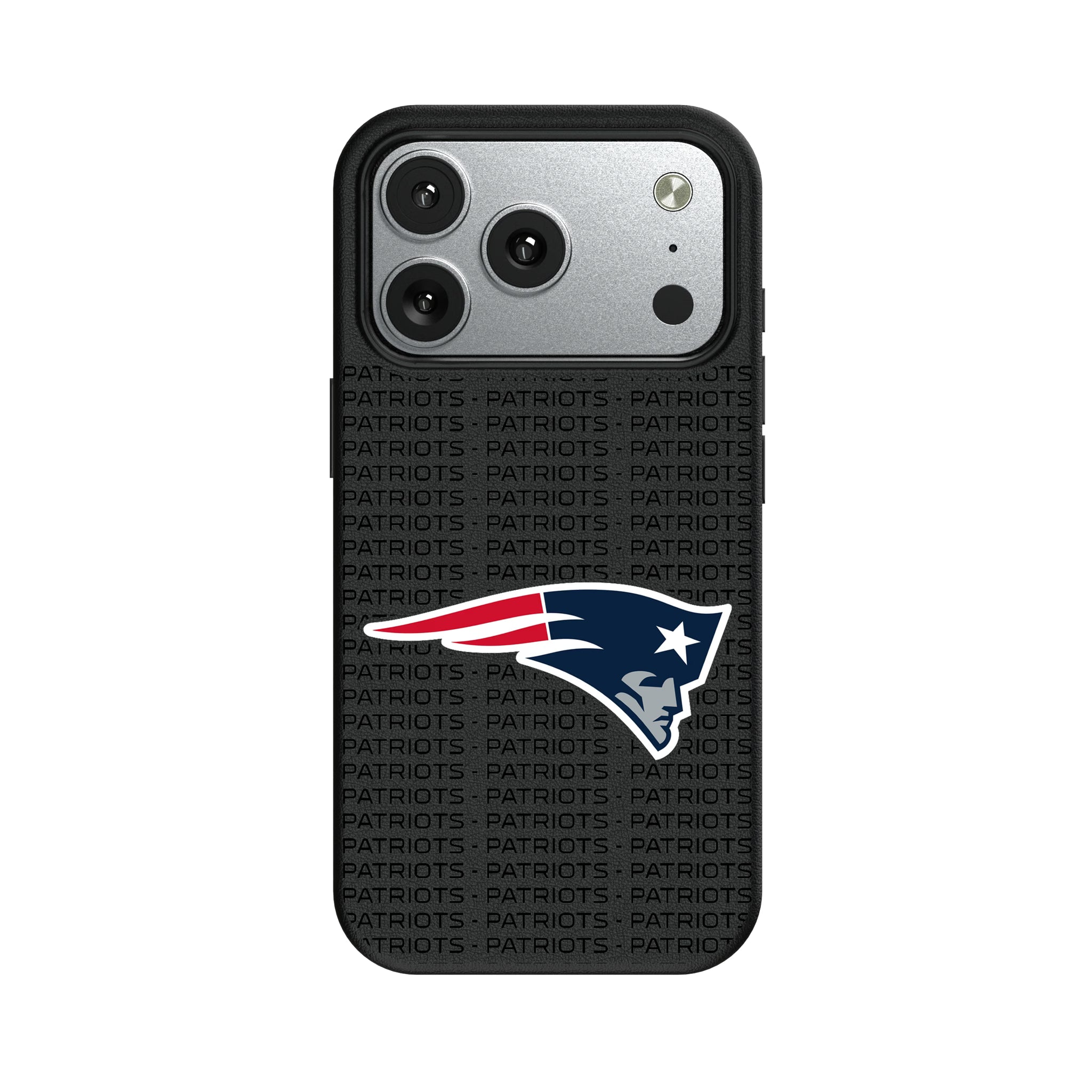 New England Patriots Text Backdrop iPhone MagSafe Compatible Phone Case for Apple iPhone#Device_iPhone 17 Pro