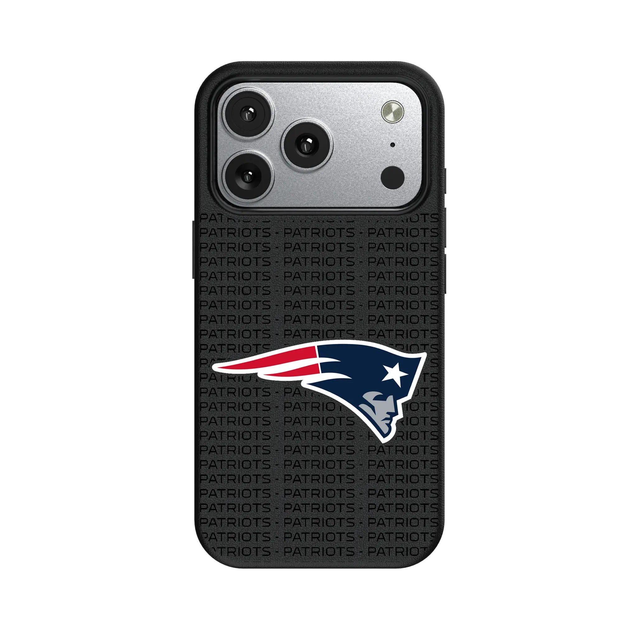 New England Patriots Text Backdrop iPhone MagSafe Compatible Phone Case for Apple iPhone#Device_iPhone 17 Pro