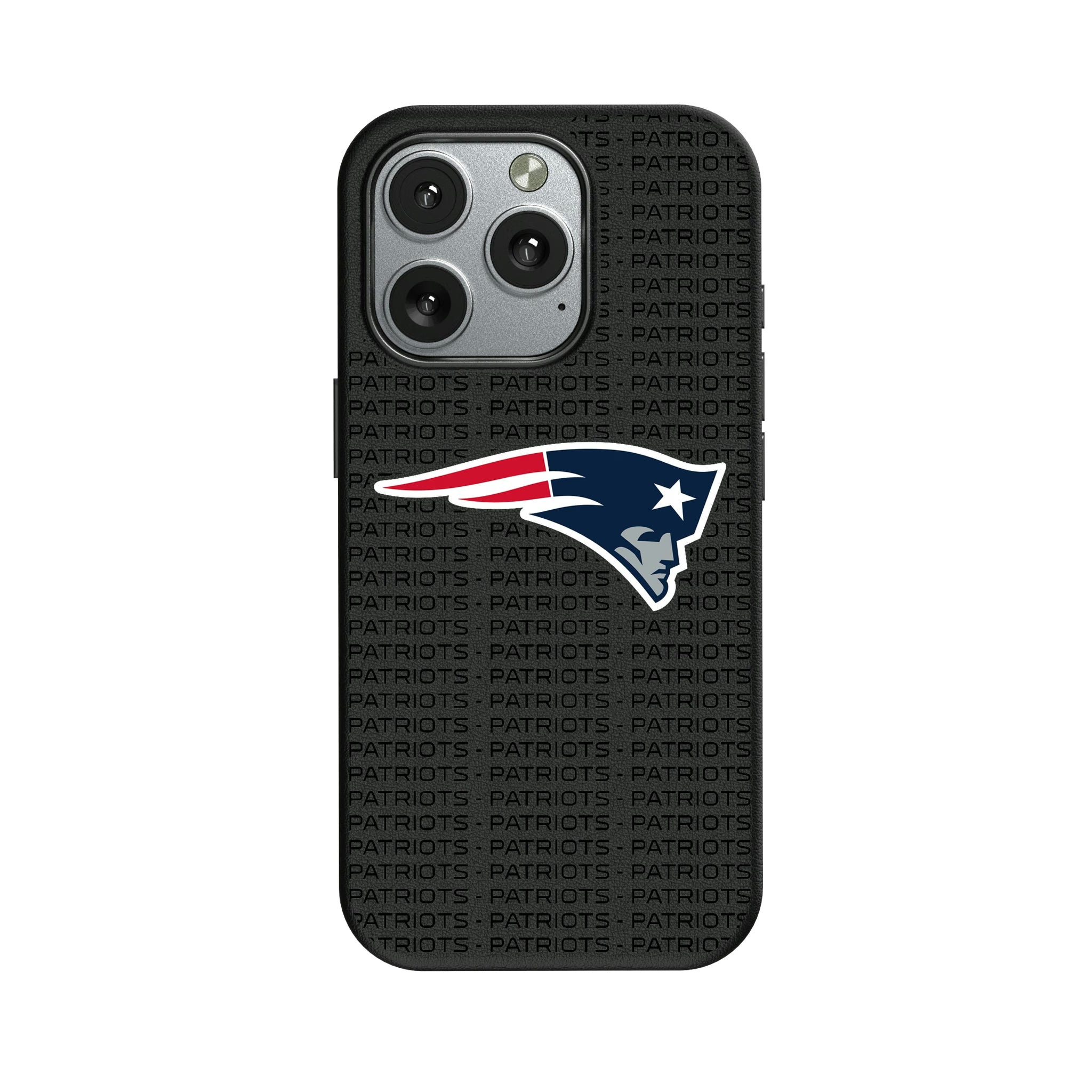 New England Patriots Text Backdrop iPhone MagSafe Compatible Phone Case for Apple iPhone