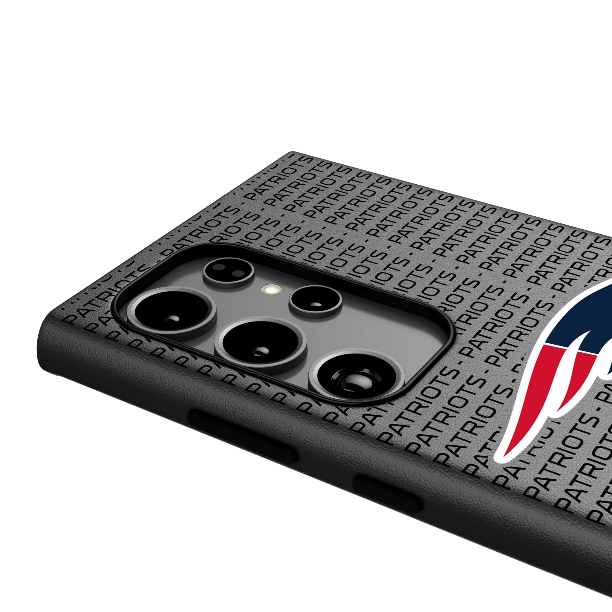 New England Patriots Text Backdrop Galaxy MagSafe Compatible Phone Case for Samsung Galaxy - Detail