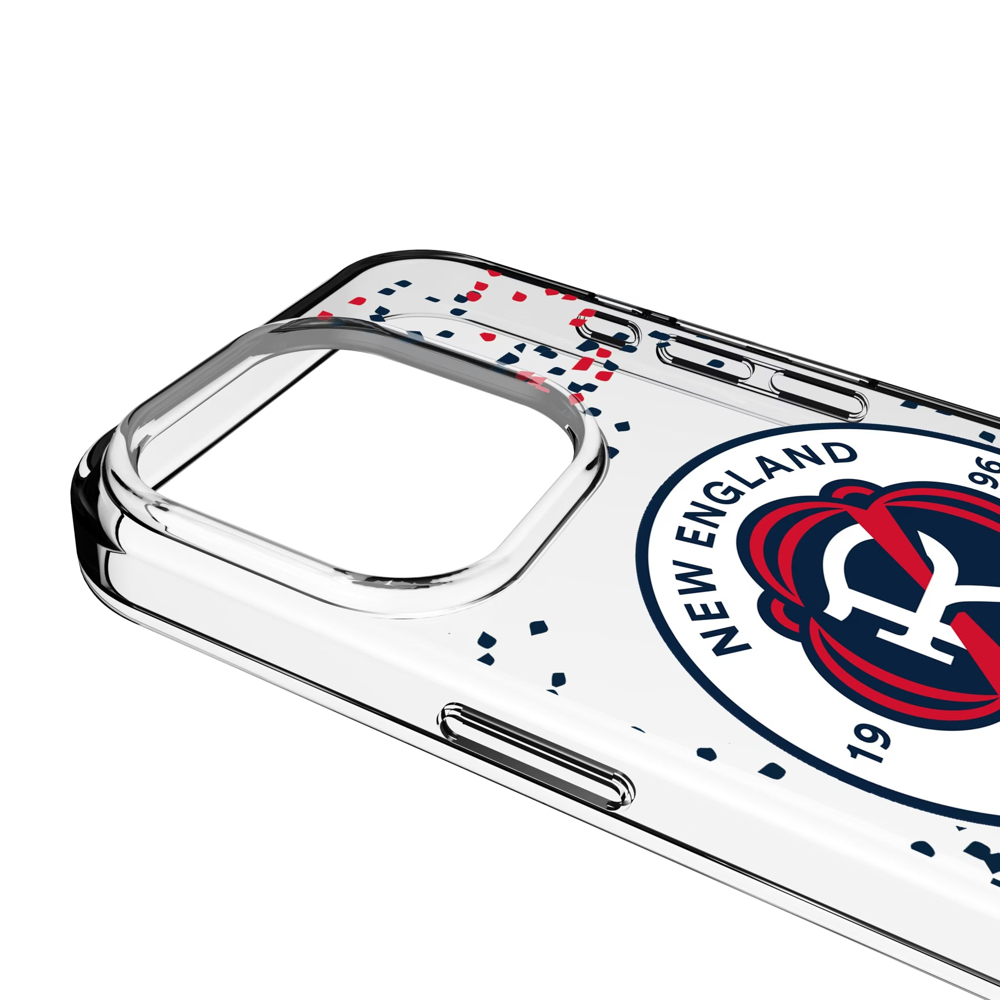 New England Revolution Confetti iPhone Clear Phone Case for Apple iPhone - Detail