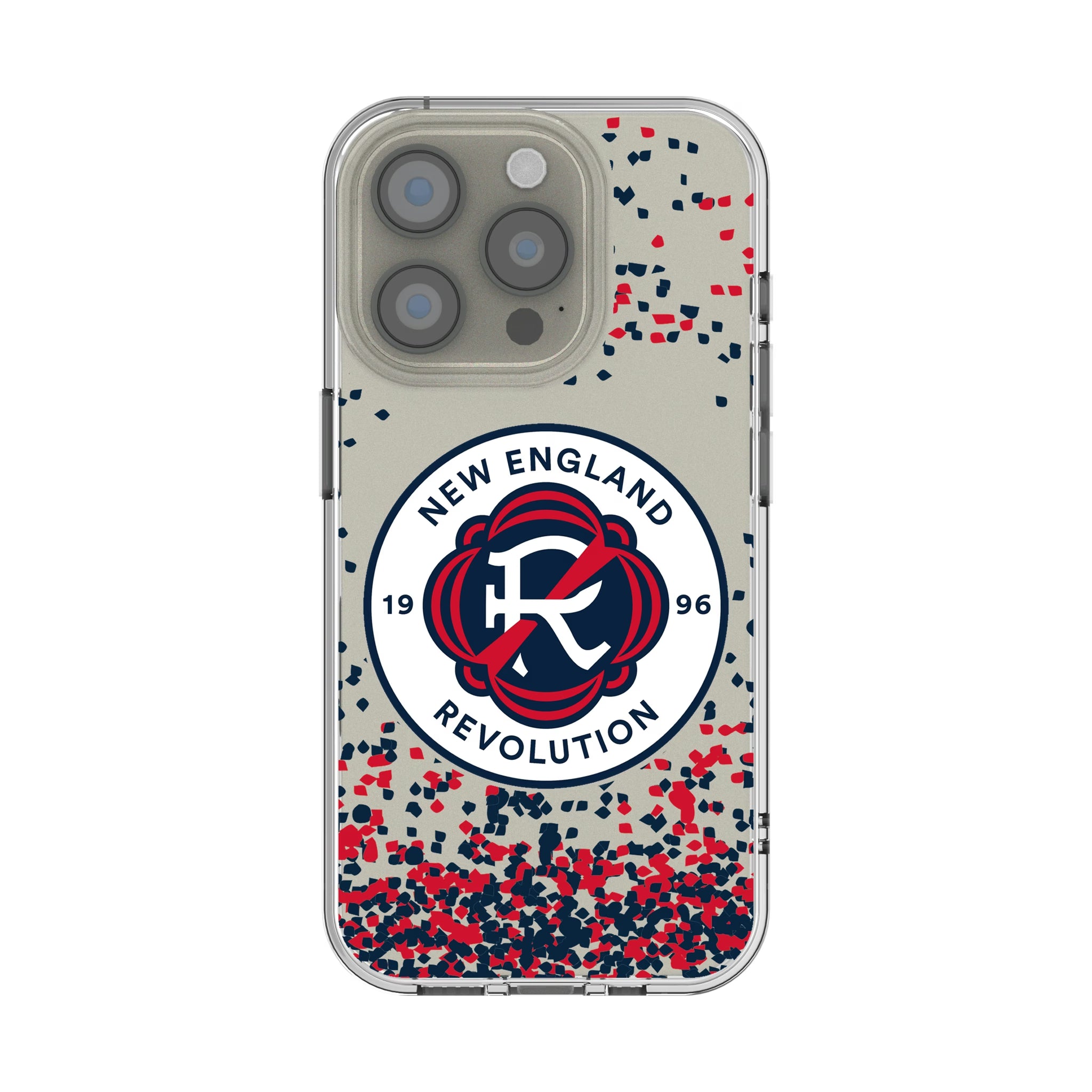 New England Revolution Confetti iPhone Clear Phone Case for Apple iPhone