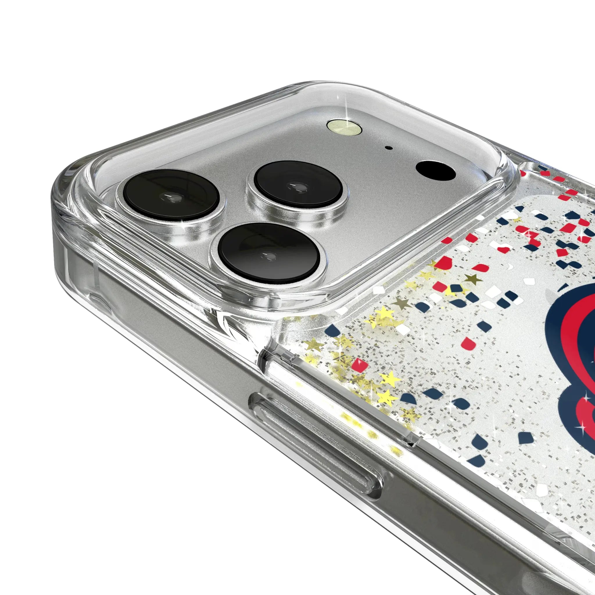 New England Revolution Confetti iPhone Glitter Phone Case for Apple iPhone - Detail