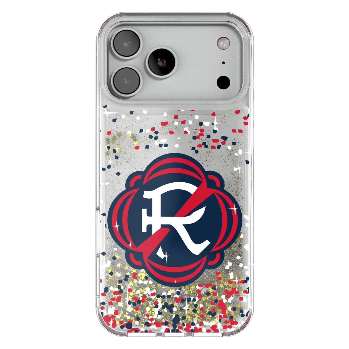 New England Revolution Confetti Glitter Phone Case for Apple iPhone