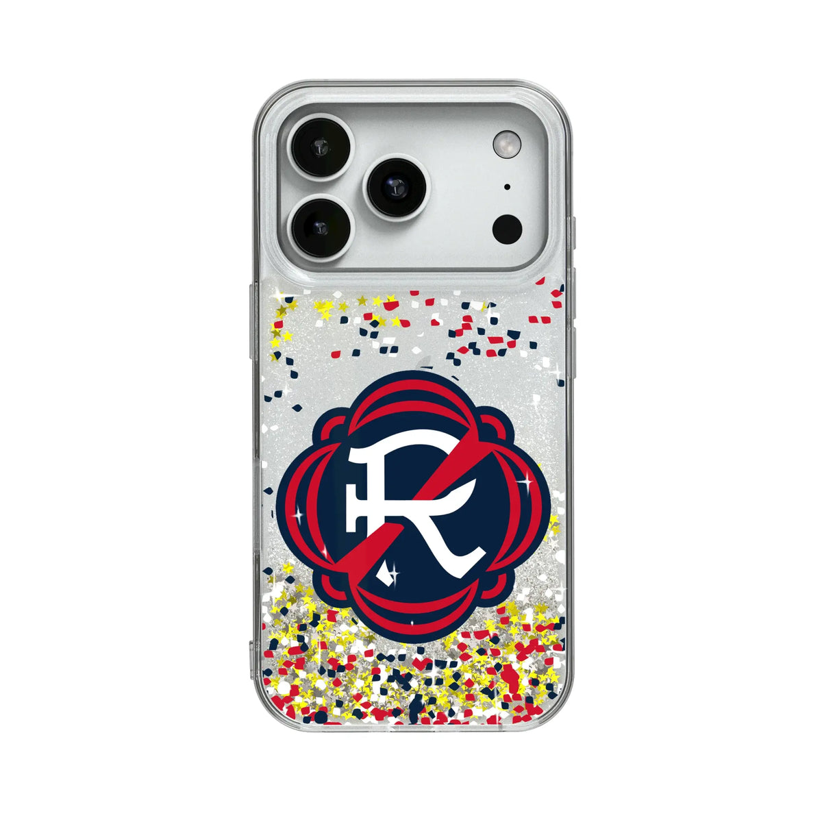 New England Revolution Confetti Glitter Phone Case for Apple iPhone