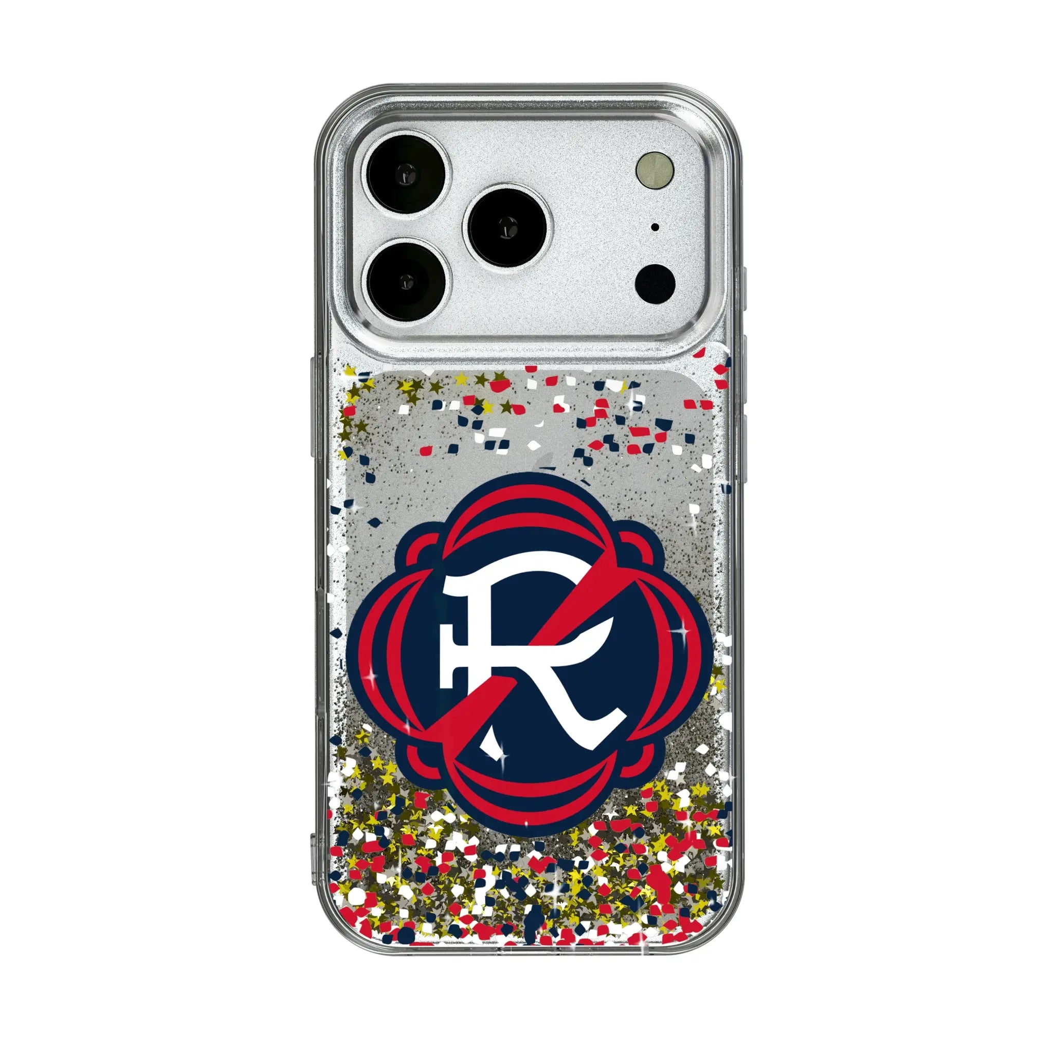 New England Revolution Confetti iPhone Glitter Phone Case for Apple iPhone