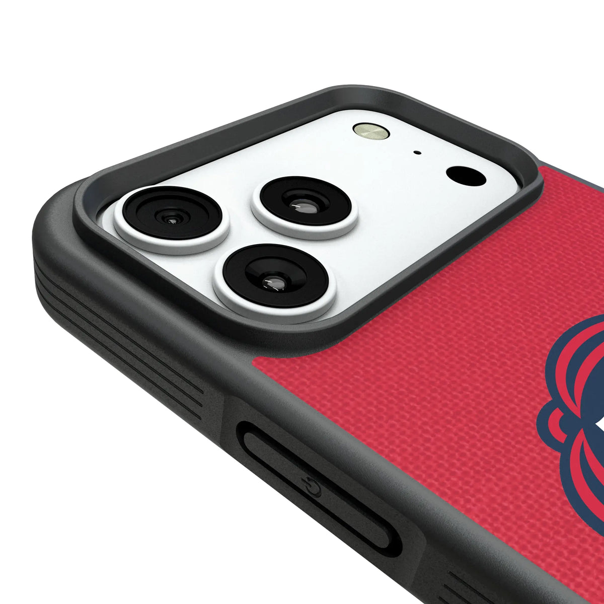 New England Revolution Diagonal Stripe iPhone Bump Phone Case for Apple iPhone - Detail#Device_iPhone 18 Pro Max