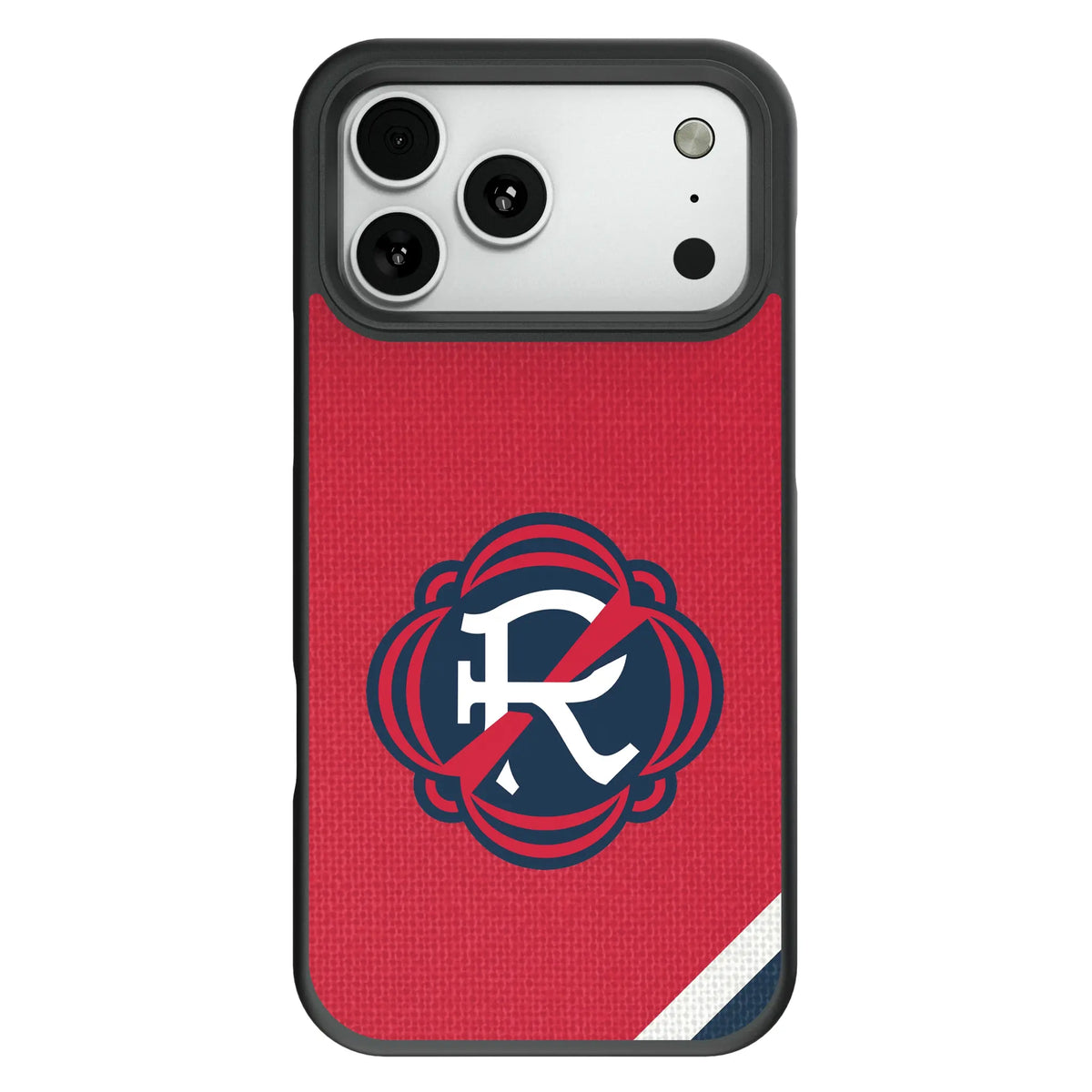 New England Revolution Diagonal Stripe Bump Phone Case for Apple iPhone