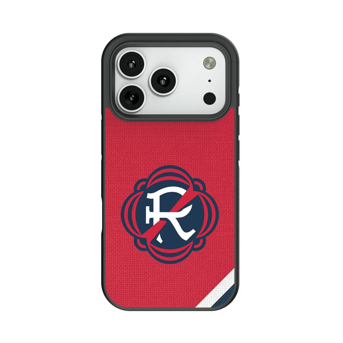 New England Revolution Diagonal Stripe Bump Phone Case for Apple iPhone