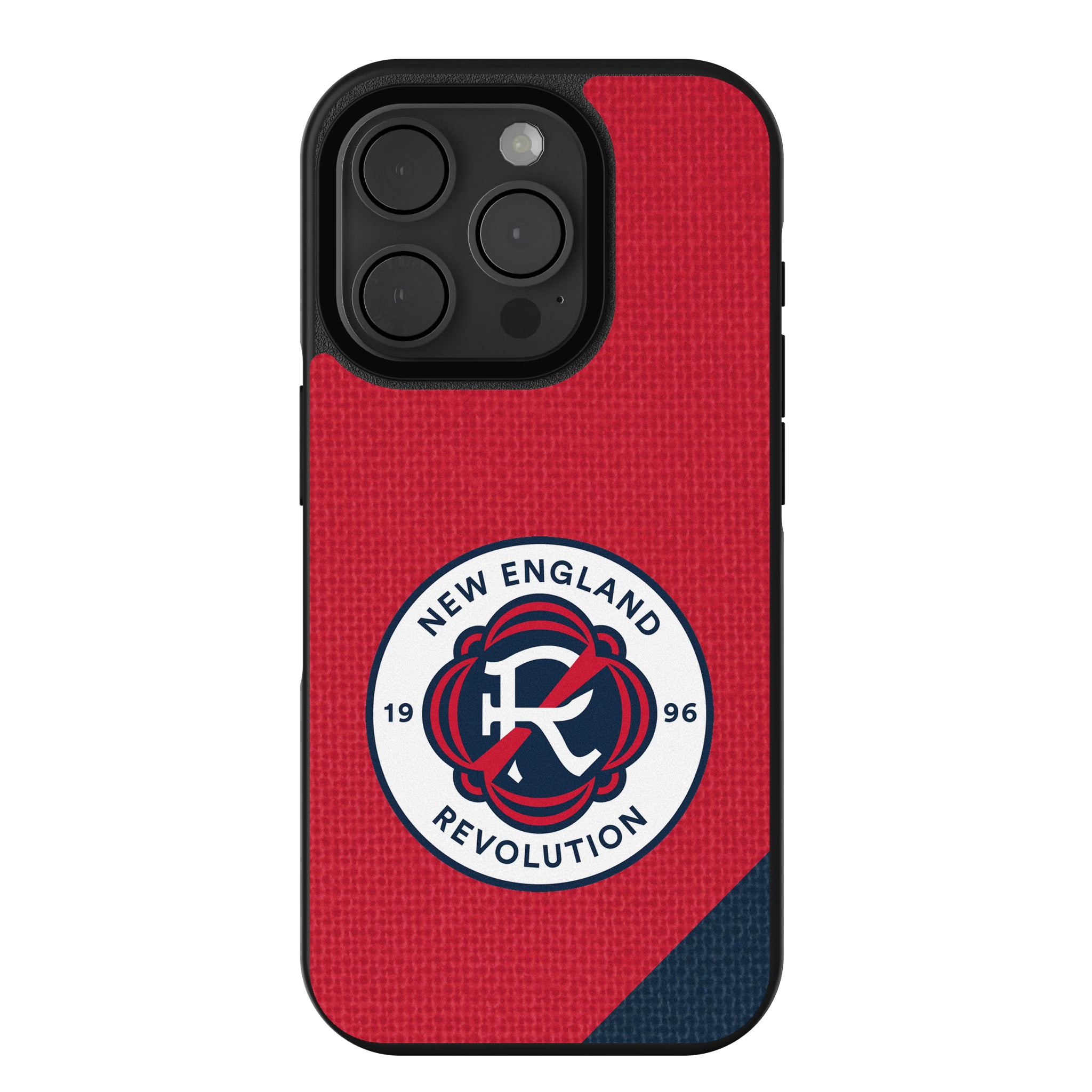 New England Revolution Diagonal Stripe iPhone Bump Phone Case for Apple iPhone