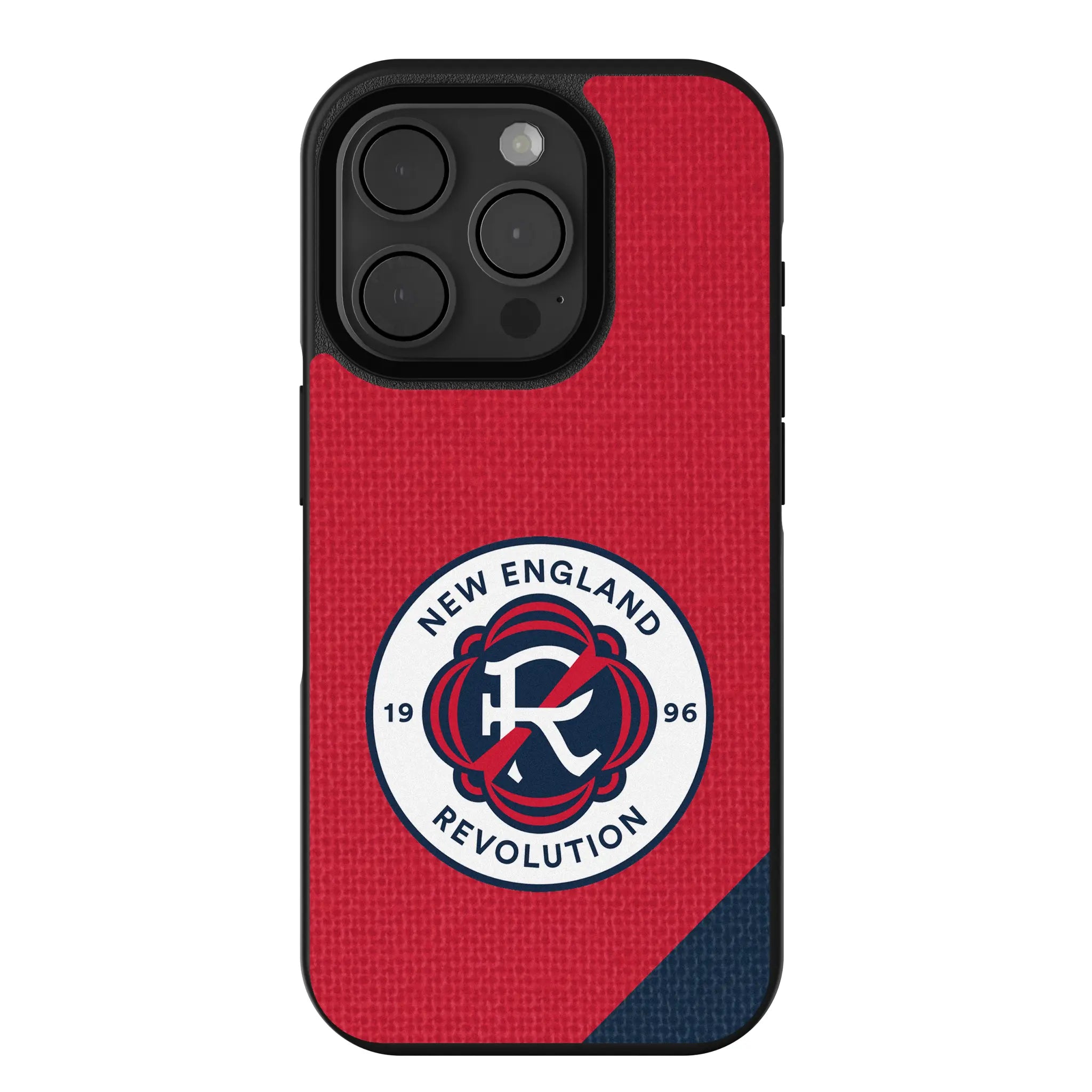 New England Revolution Diagonal Stripe iPhone Bump Phone Case for Apple iPhone