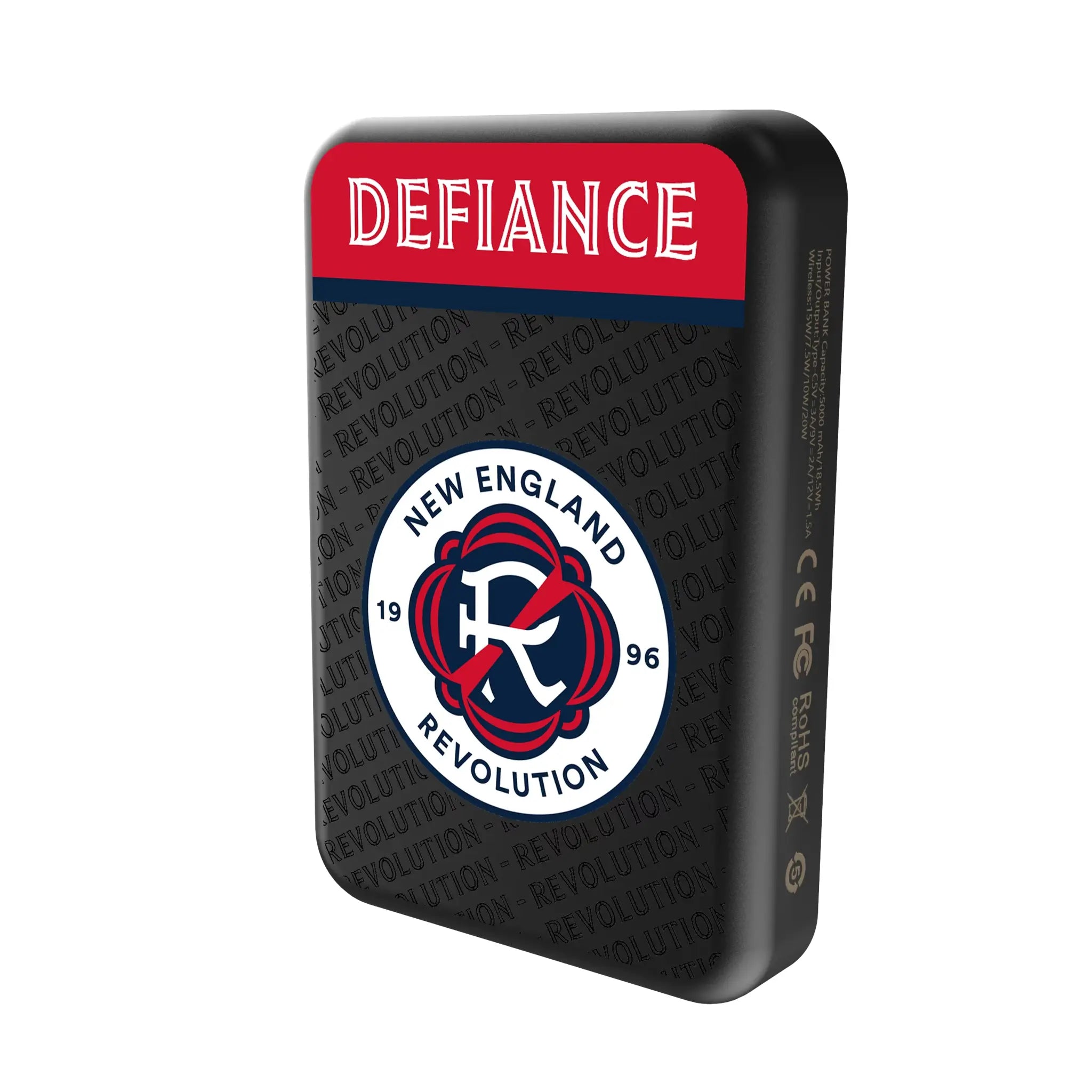 New England Revolution Endzone Plus Wireless Mag Power Bank