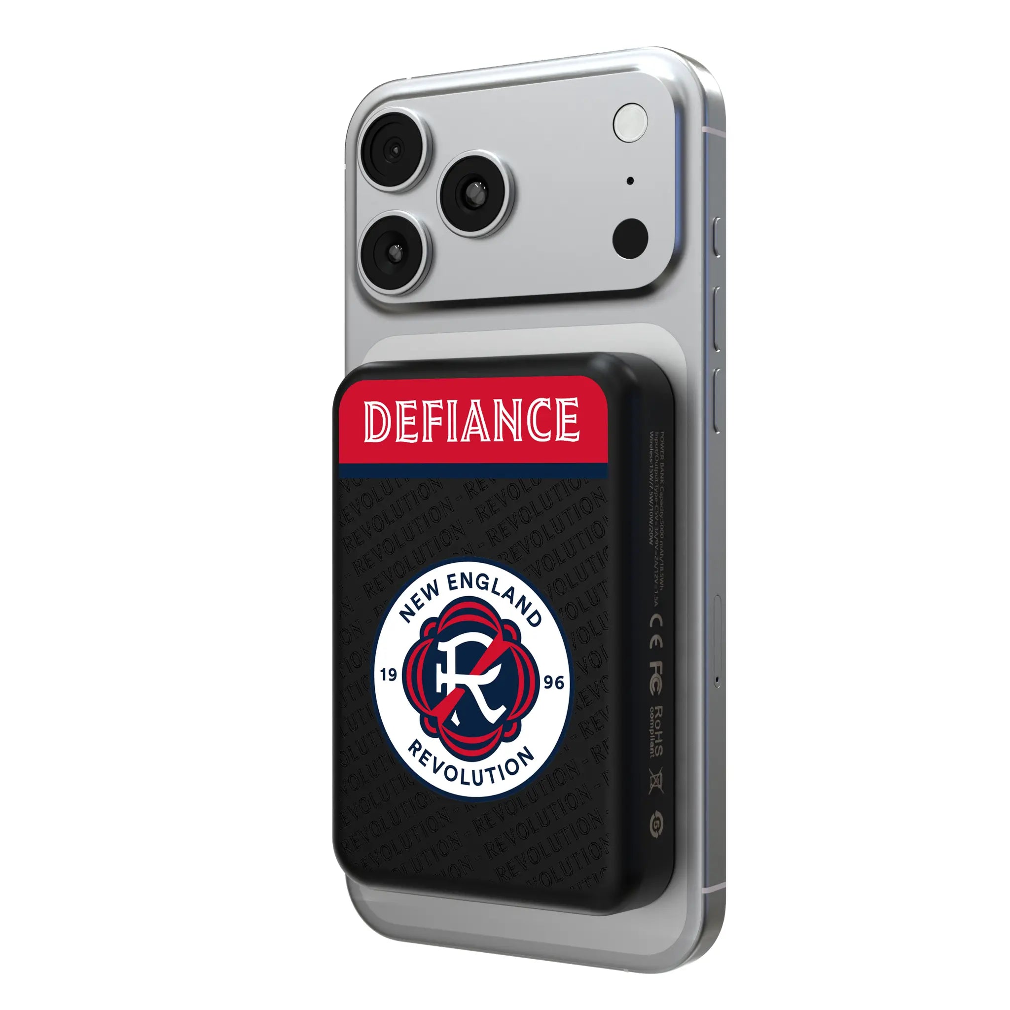 New England Revolution Endzone Plus Wireless Mag Power Bank