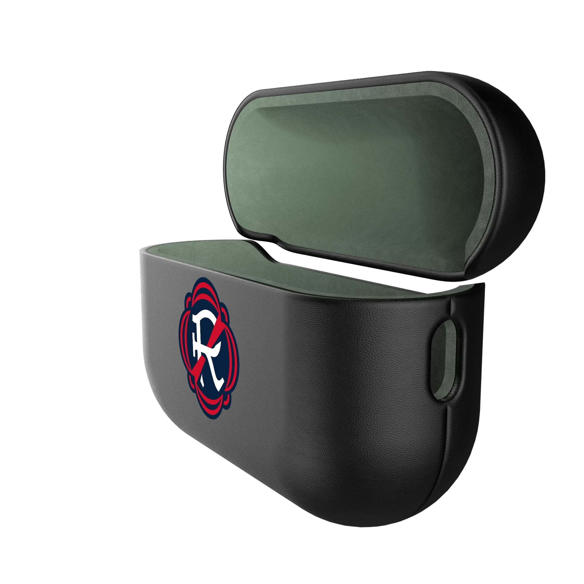 New England Revolution Insignia AirPods AirPod Case Cover - Isometric View#Device_AirPods Pro 2nd Gen