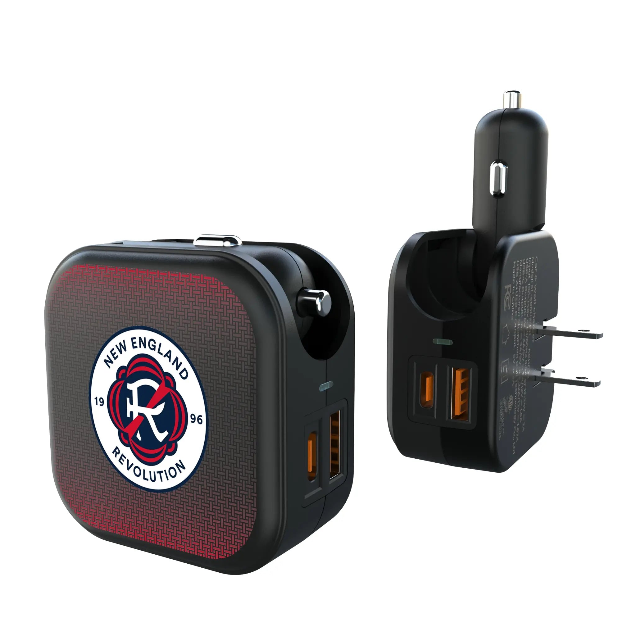 New England Revolution Linen 2 in 1 USB A/C Charger