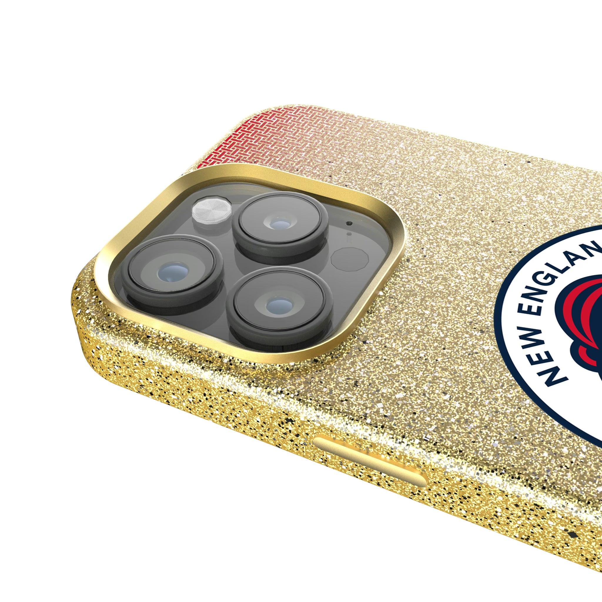 New England Revolution Linen iPhone Bling Phone Case for Apple iPhone - Detail