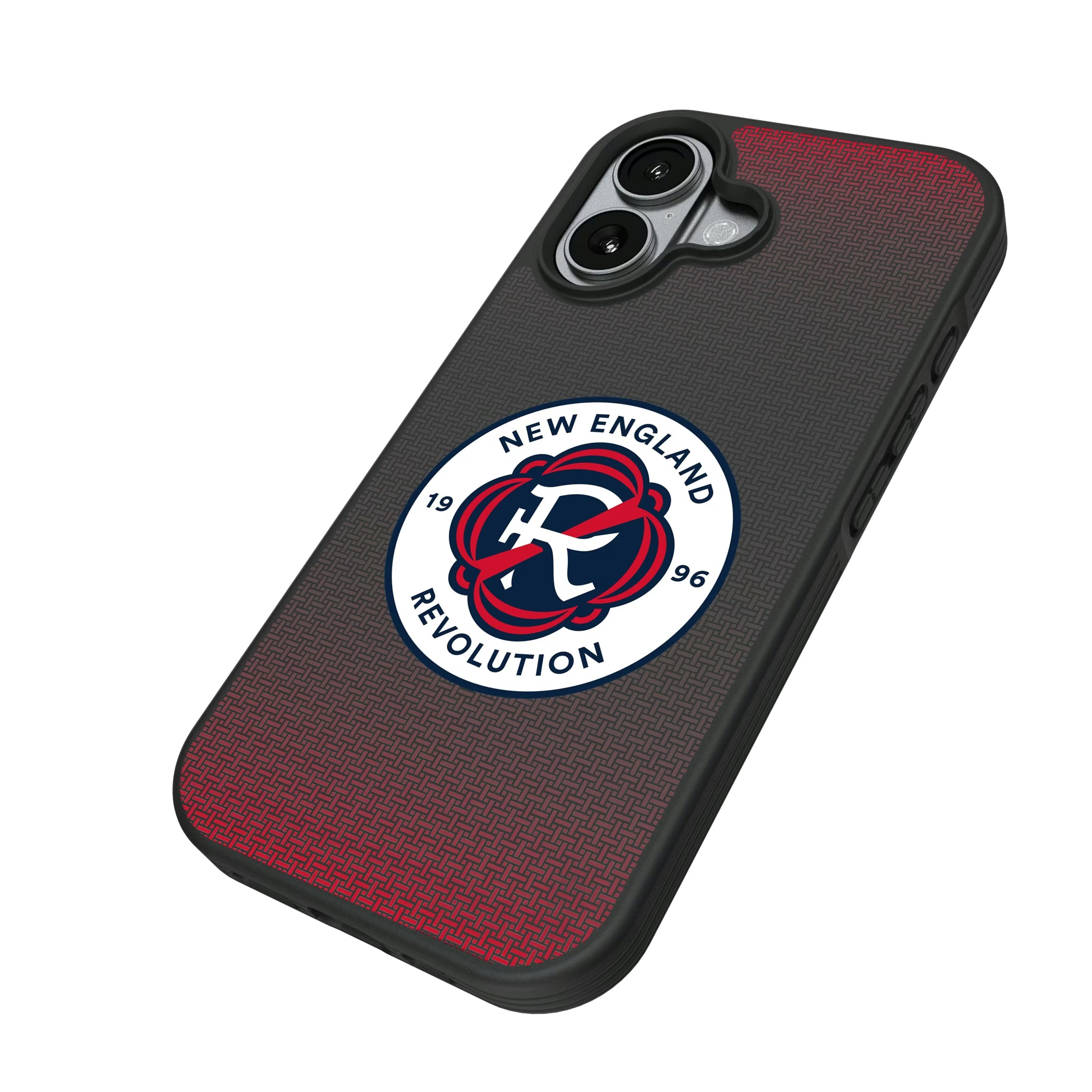 New England Revolution Linen iPhone Bump Phone Case for Apple iPhone - Isometric View#Device_iPhone 17