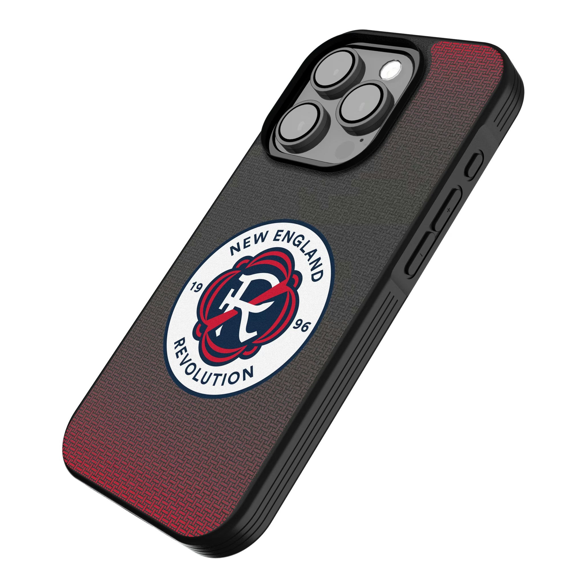 New England Revolution Linen iPhone Bump Phone Case for Apple iPhone - Isometric View