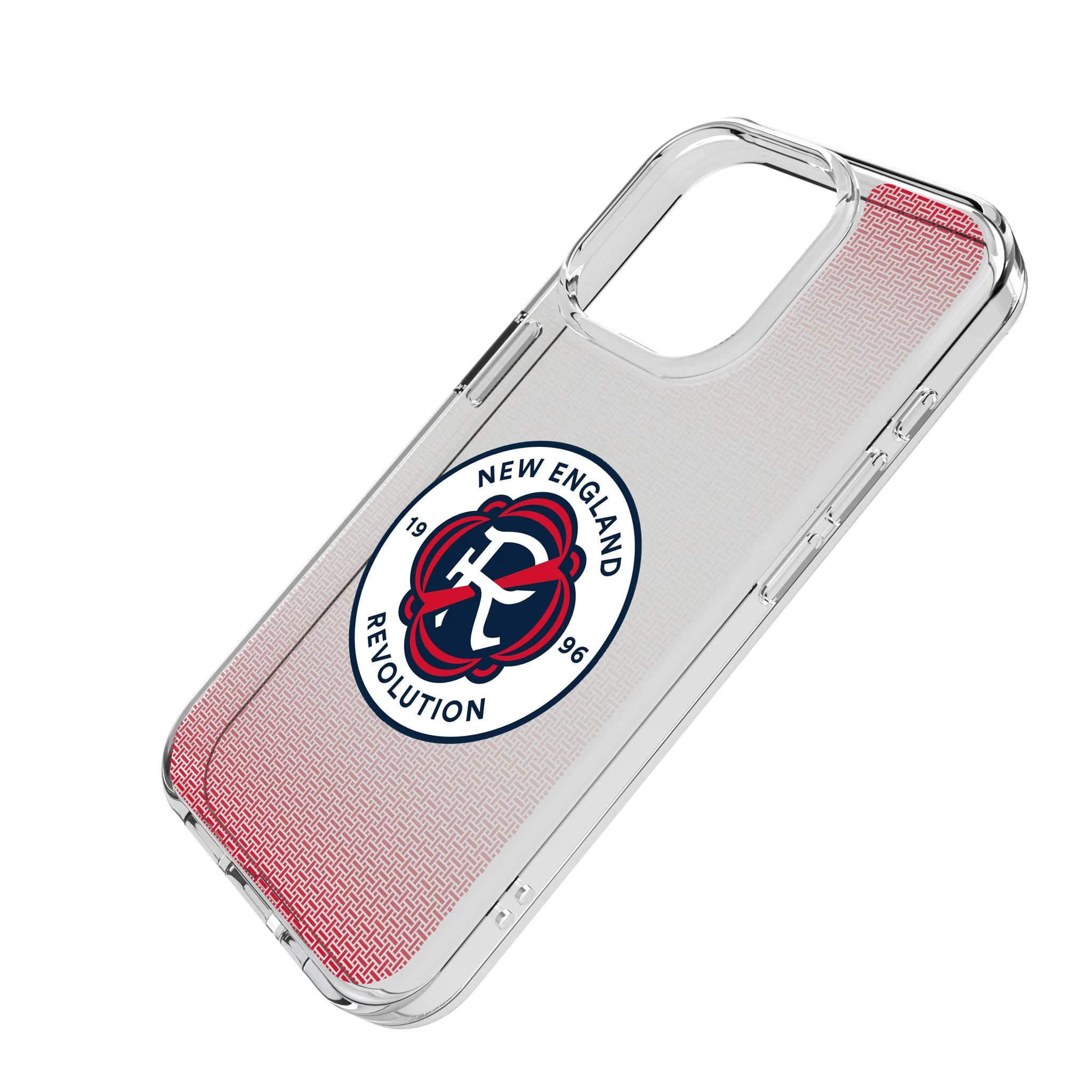 New England Revolution Linen iPhone Clear Phone Case for Apple iPhone - Isometric View