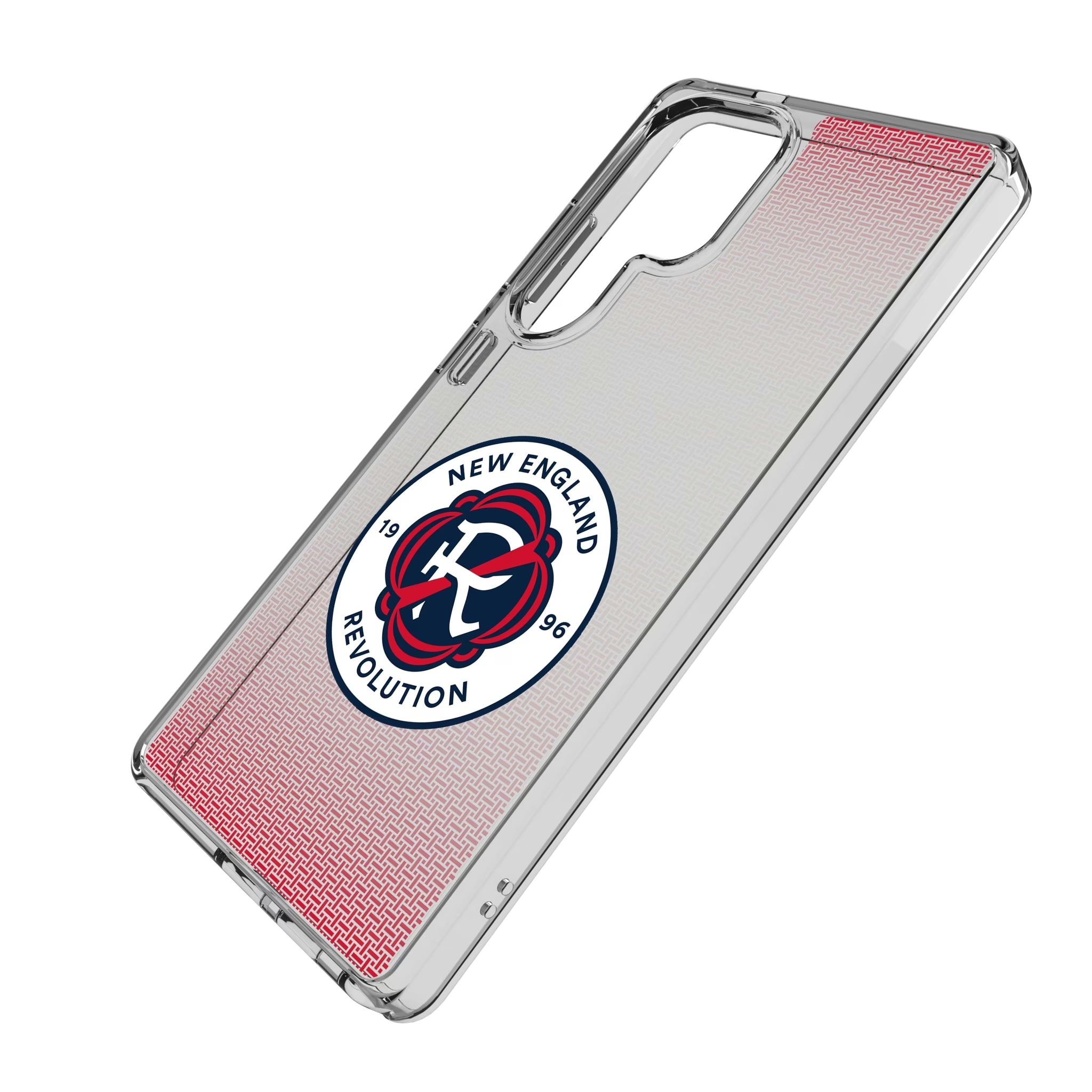 New England Revolution Linen Galaxy Clear Phone Case for Samsung Galaxy - Isometric View