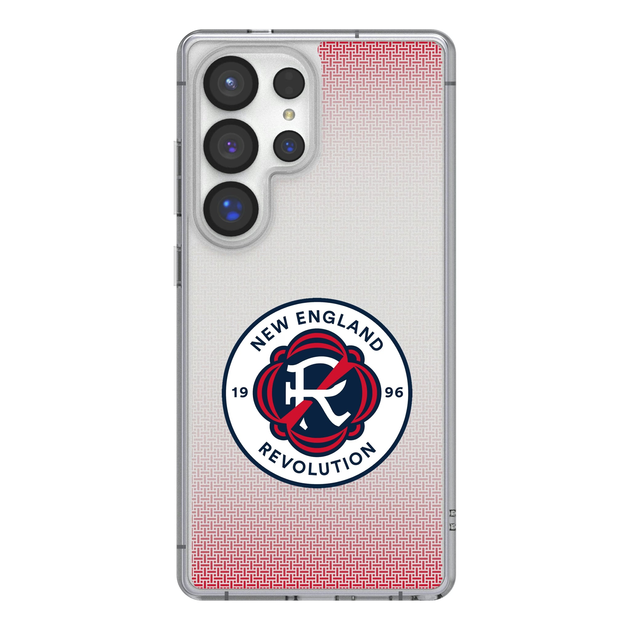 New England Revolution Linen Galaxy Clear Phone Case for Samsung Galaxy