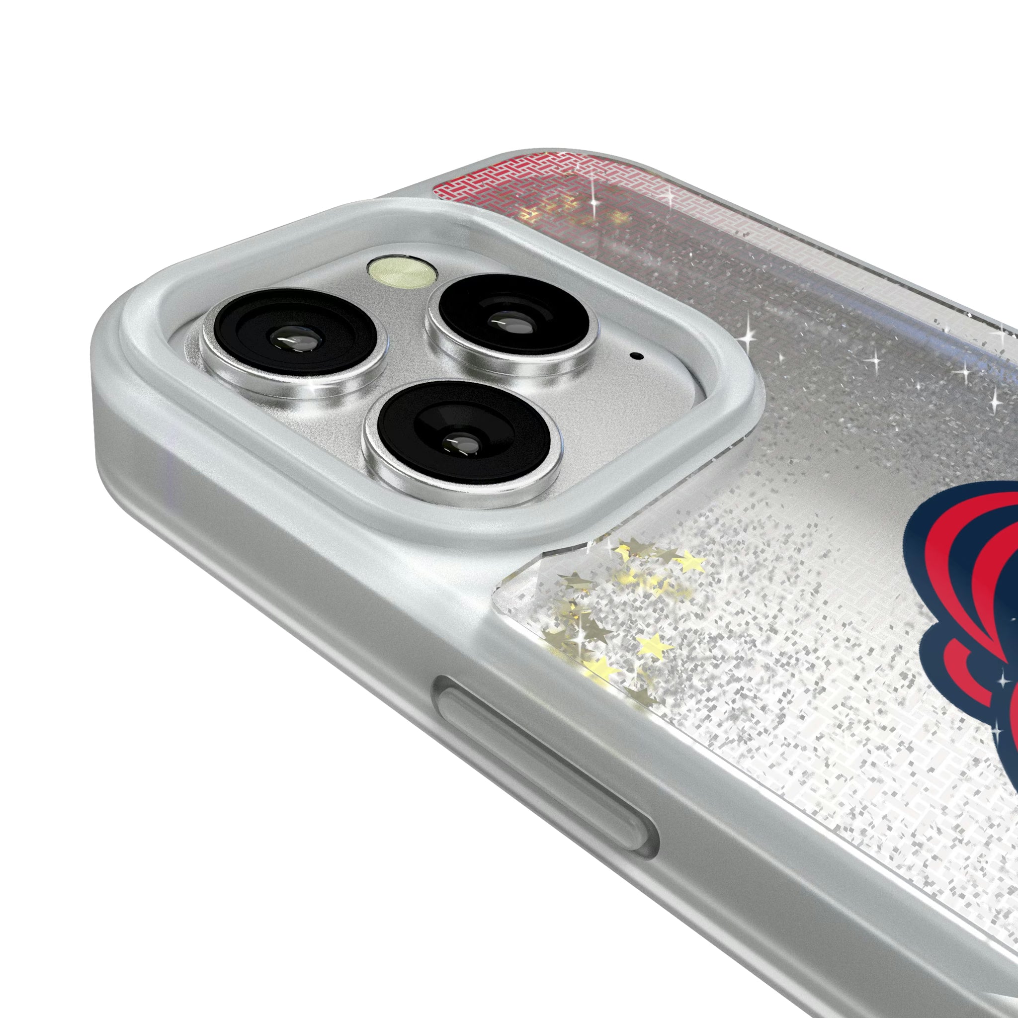 New England Revolution Linen iPhone Glitter Phone Case for Apple iPhone - Detail#Device_iPhone 16 Pro