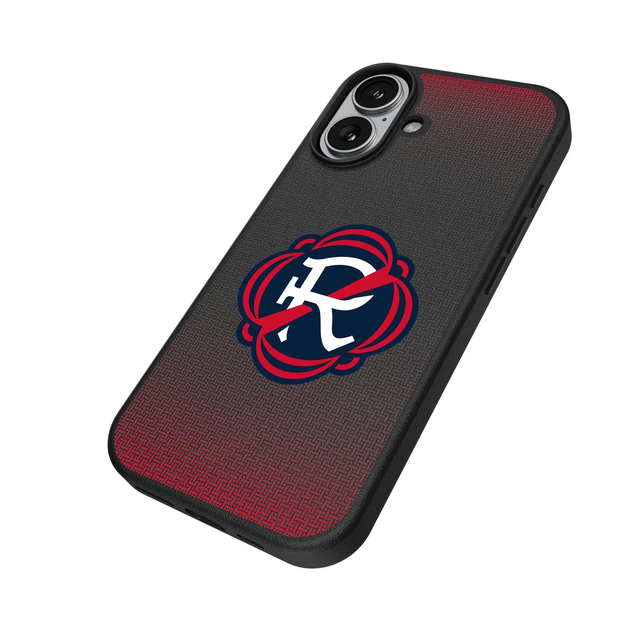 New England Revolution Linen iPhone MagSafe Compatible Phone Case for Apple iPhone - Isometric View#Device_iPhone 17