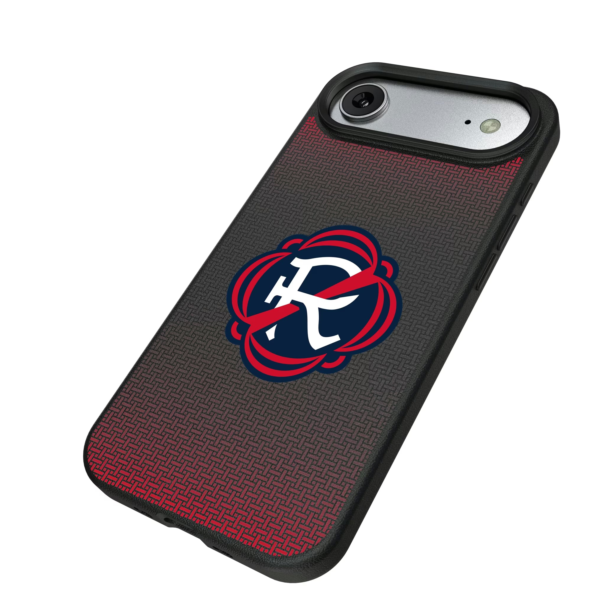 New England Revolution Linen iPhone MagSafe Compatible Phone Case for Apple iPhone - Isometric View#Device_iPhone Air