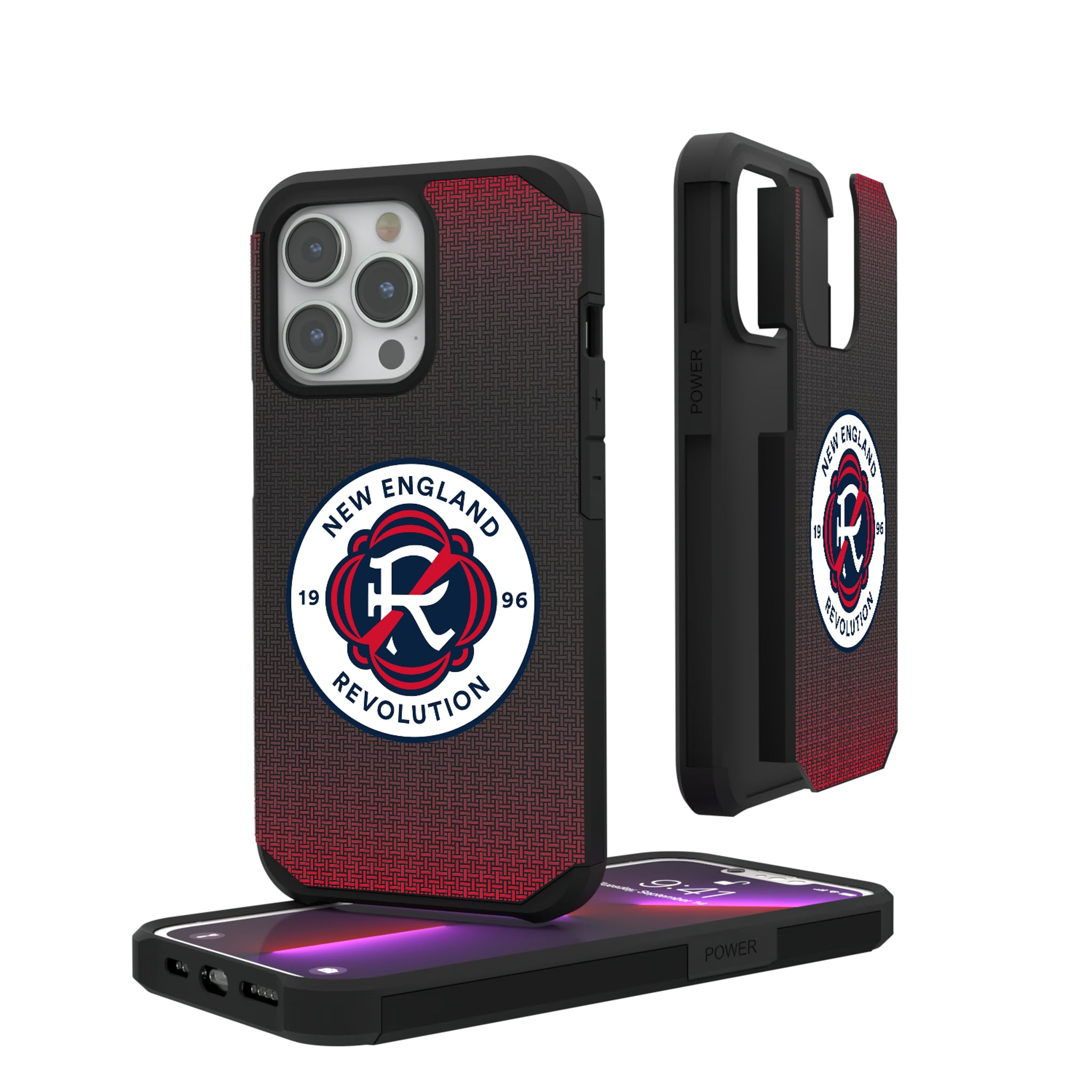 New England Revolution Linen iPhone Rugged Phone Case for Apple iPhone#Device_iPhone 13 Pro