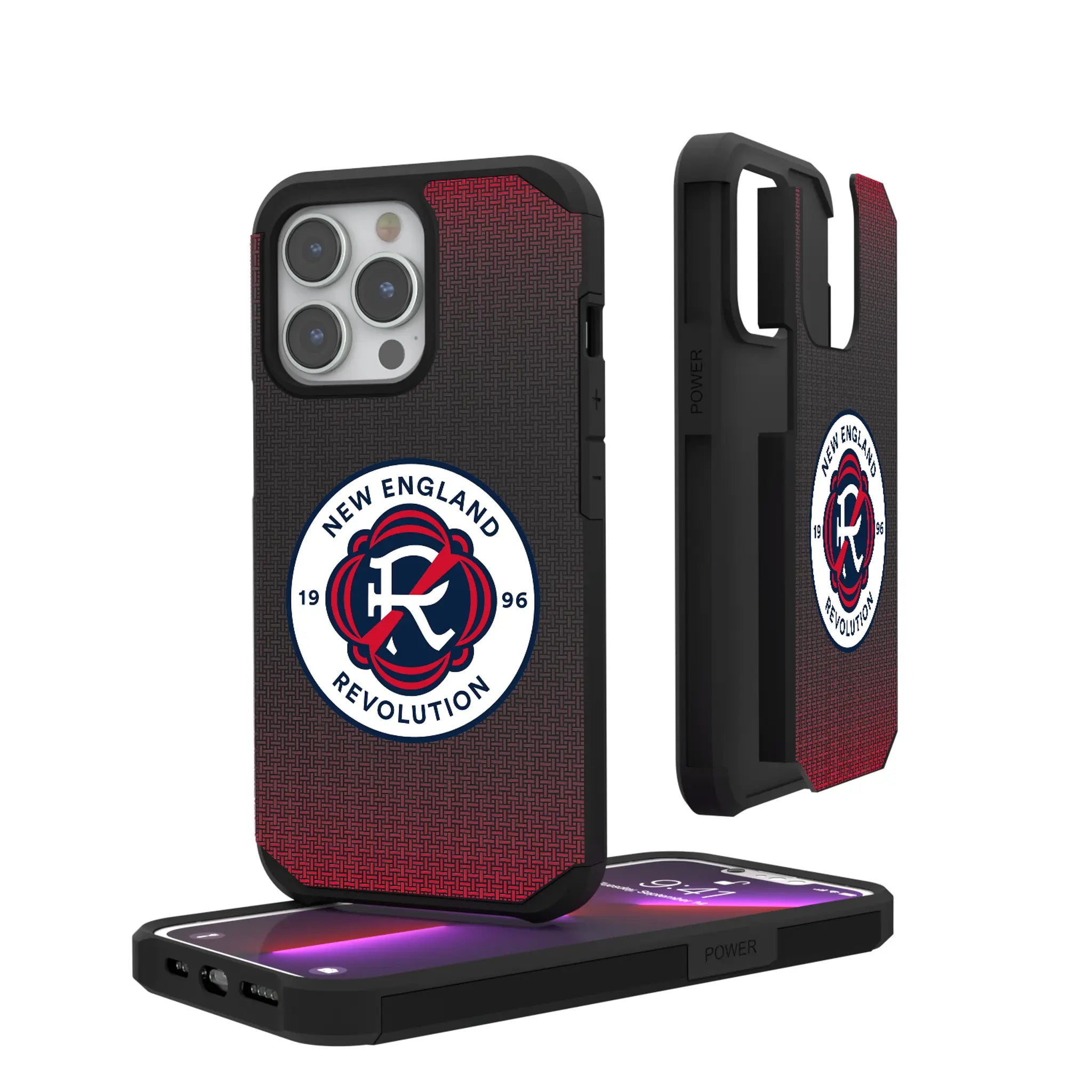 New England Revolution Linen iPhone Rugged Phone Case for Apple iPhone