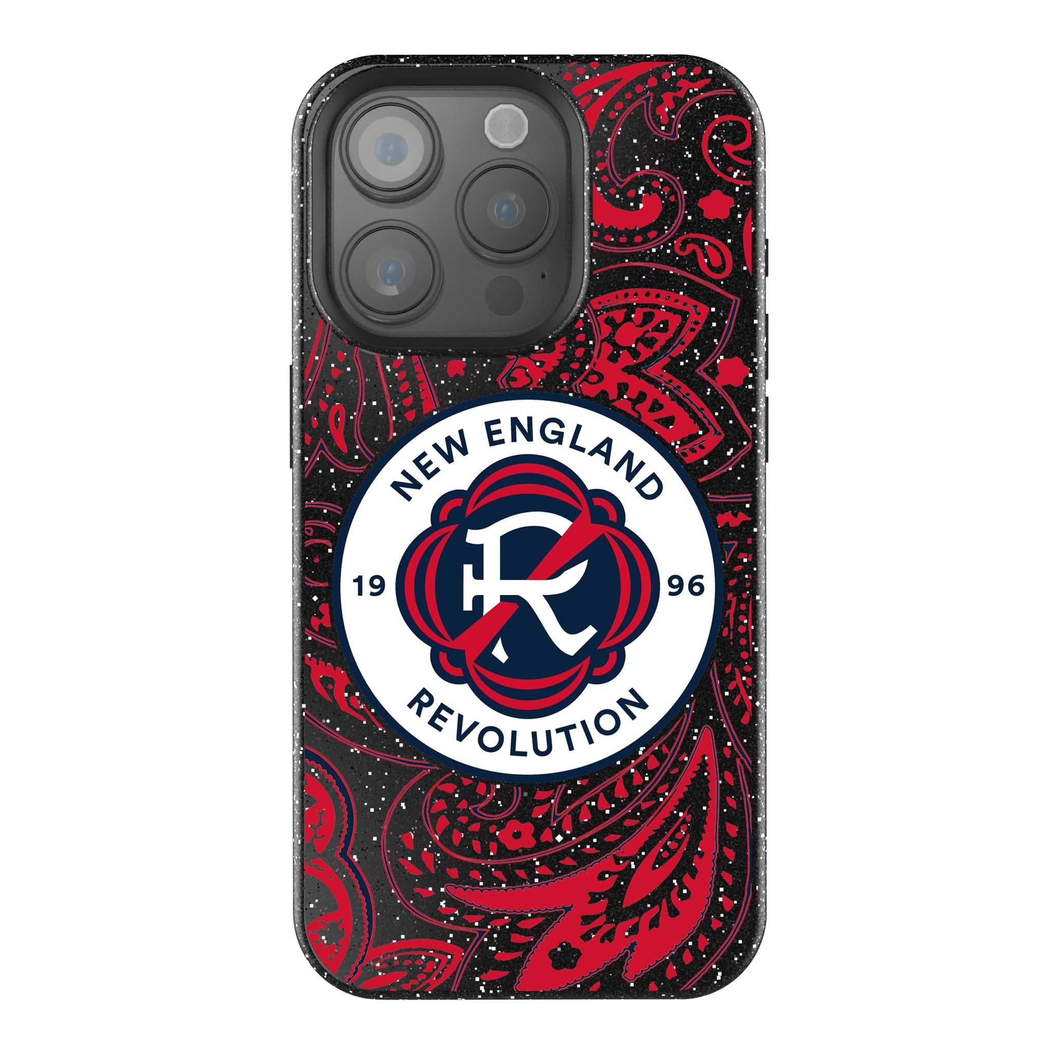 New England Revolution Paisley iPhone Bling Phone Case for Apple iPhone