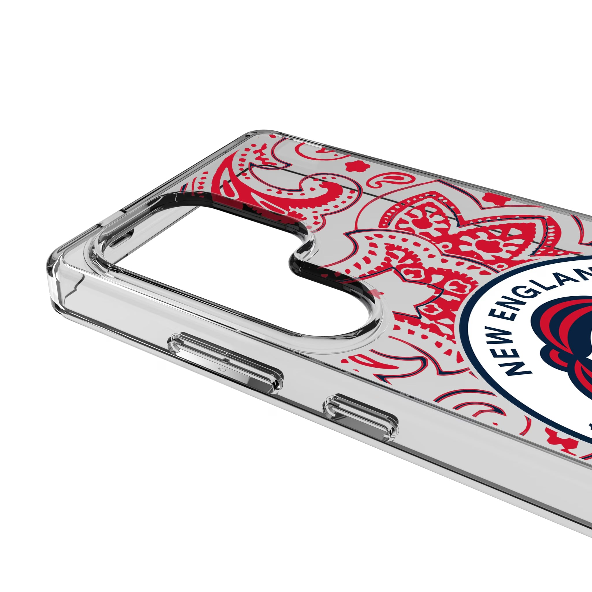 New England Revolution Paisley Galaxy Clear Phone Case for Samsung Galaxy - Detail