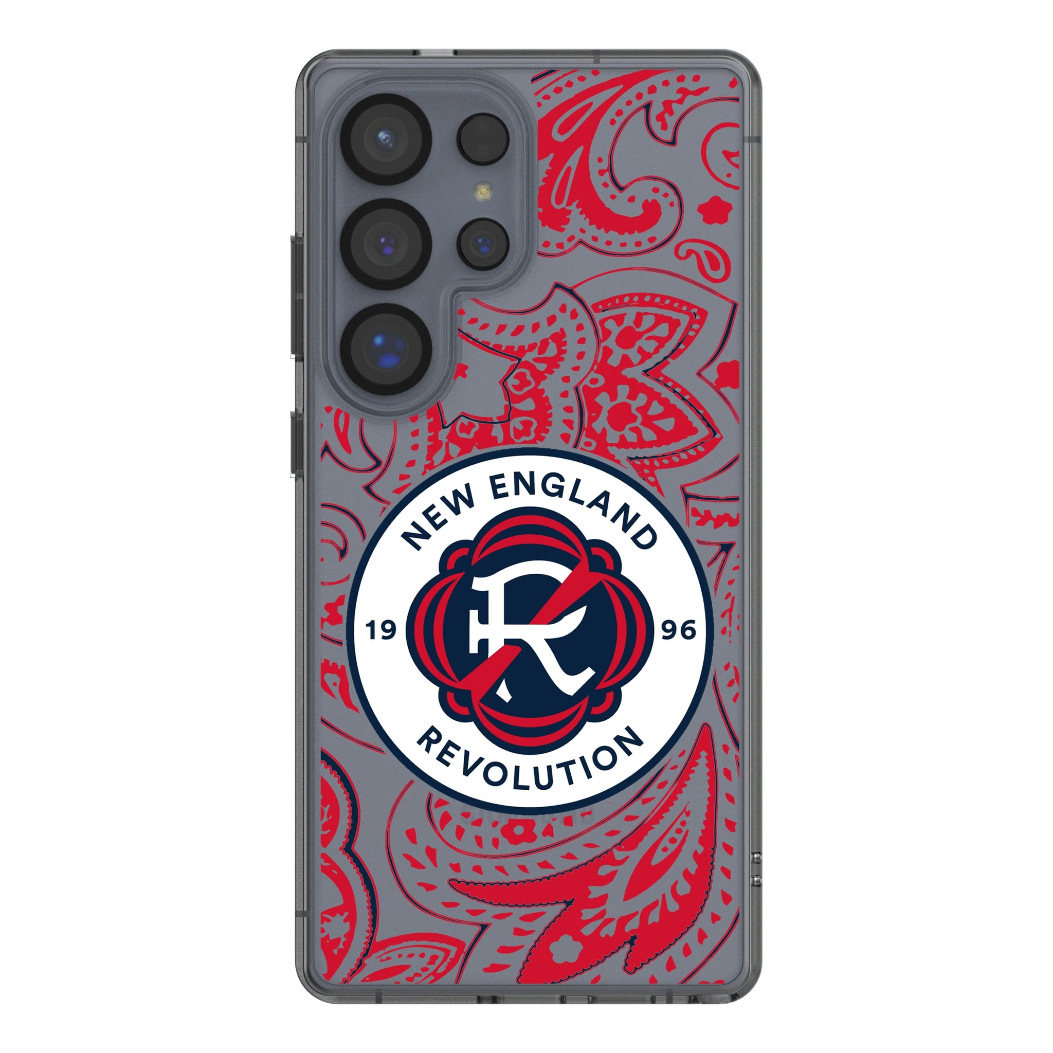 New England Revolution Paisley Galaxy Clear Phone Case for Samsung Galaxy