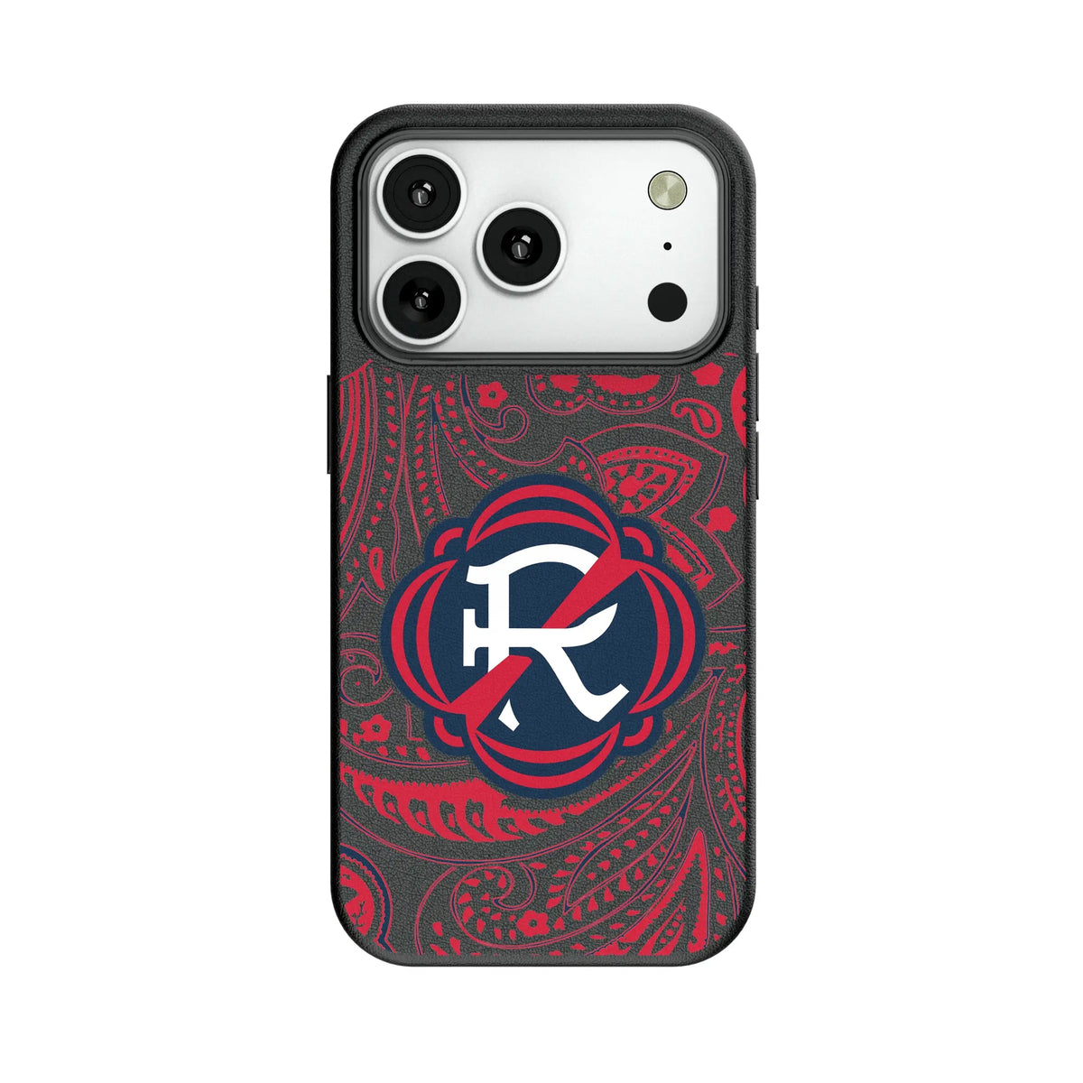 New England Revolution Paisley MagSafe Compatible Phone Case for Apple iPhone