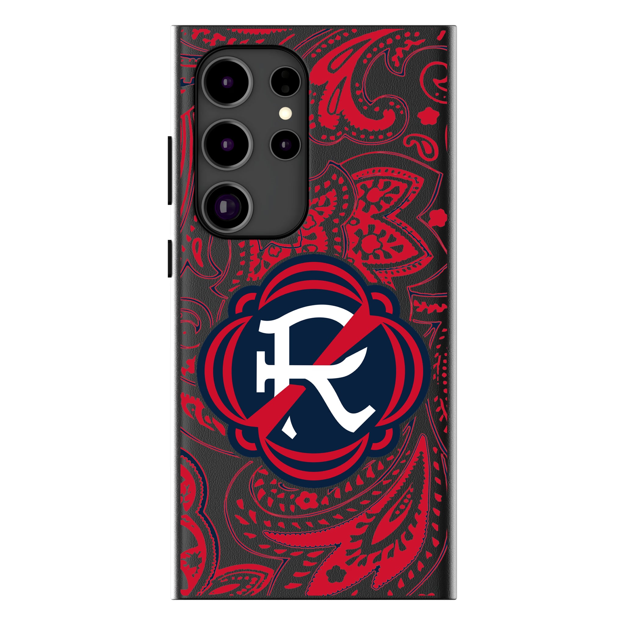 New England Revolution Paisley Galaxy MagSafe Compatible Phone Case for Samsung Galaxy