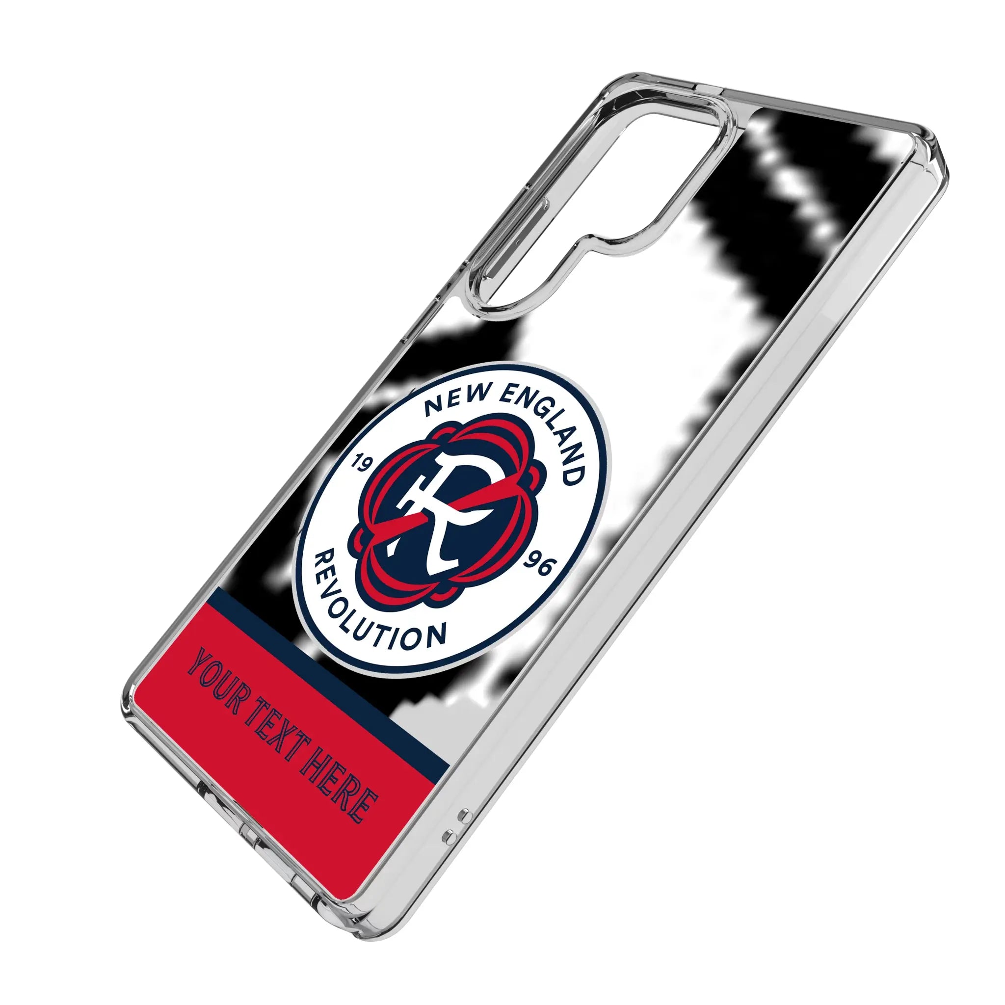 New England Revolution Personalized EndZone Plus Galaxy Clear Phone Case for Samsung Galaxy - Isometric View