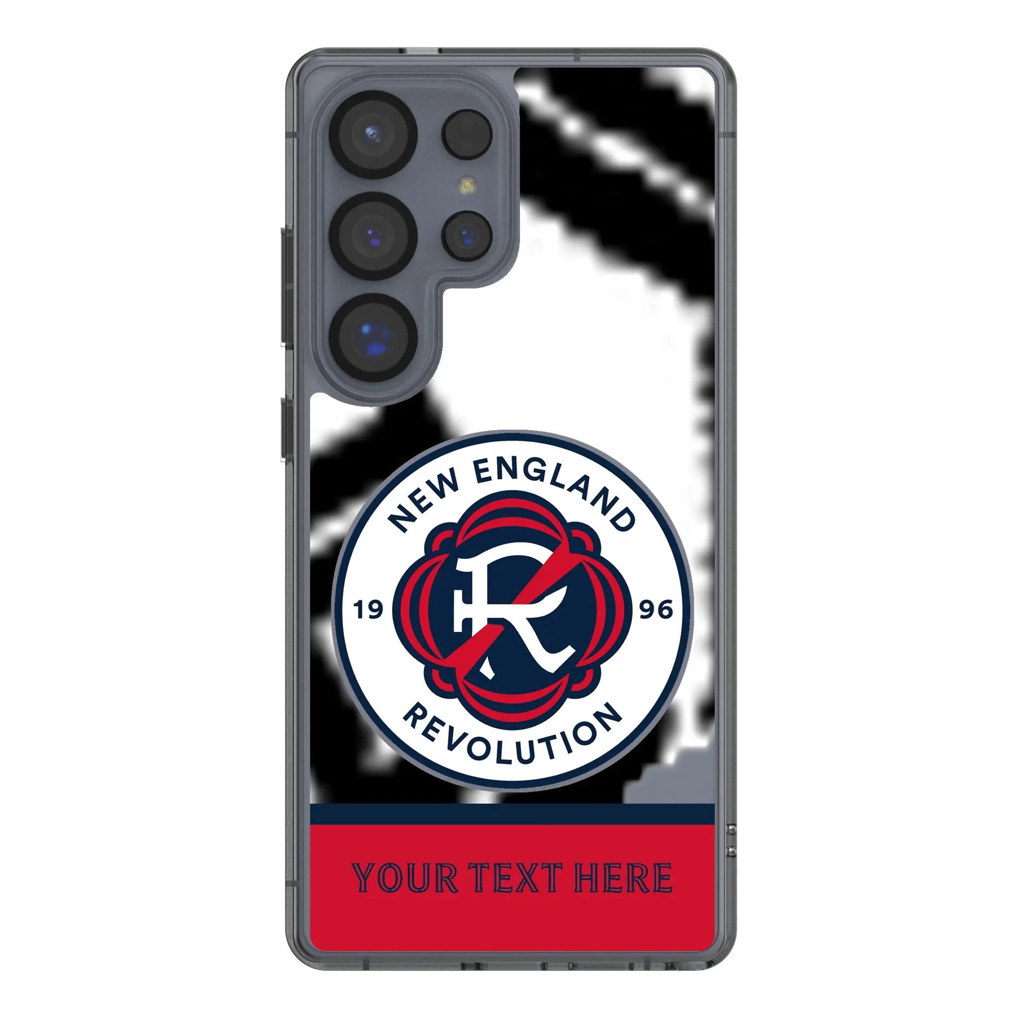 New England Revolution Personalized EndZone Plus Galaxy Clear Phone Case for Samsung Galaxy