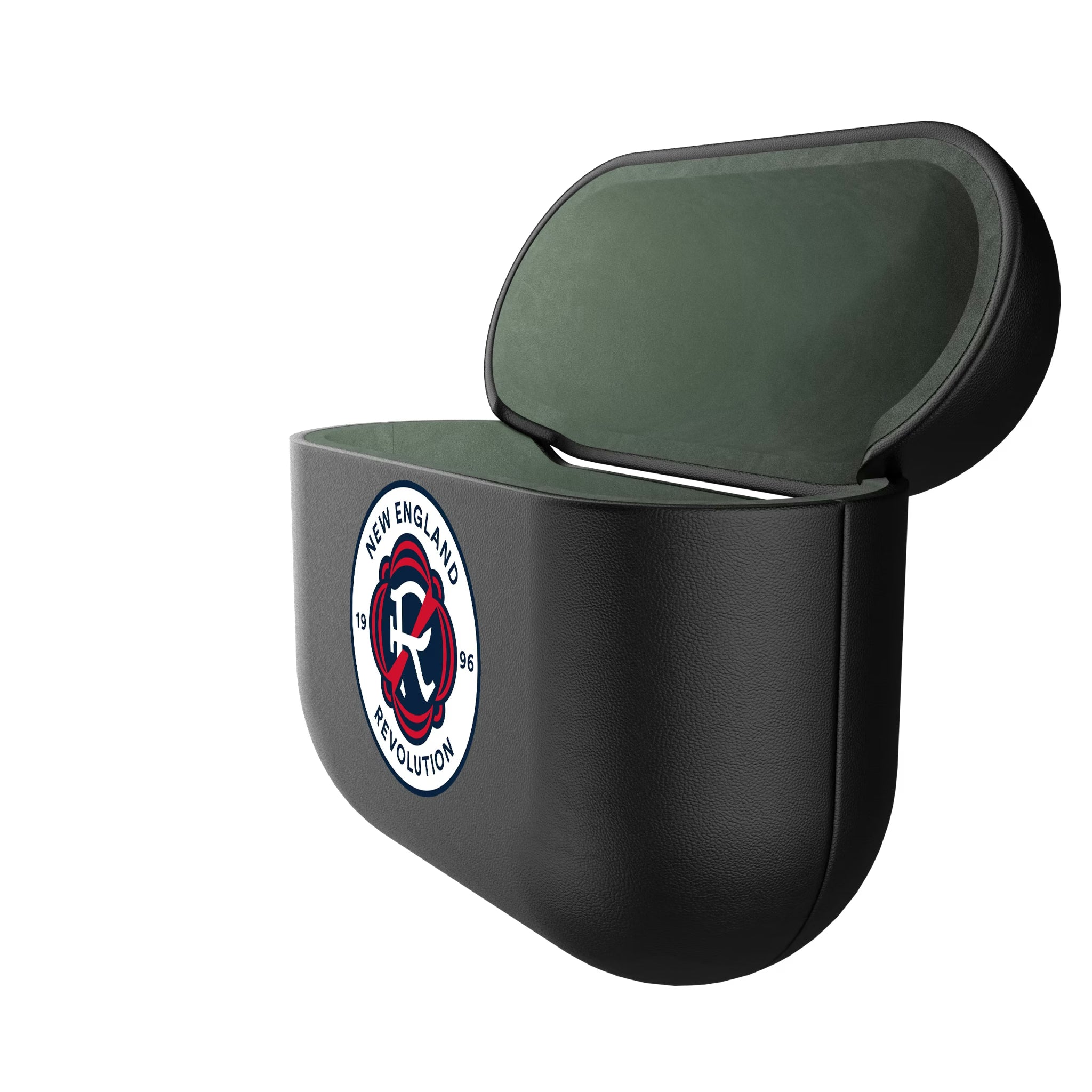 New England Revolution Personalized Insignia AirPods AirPod Case Cover - Isometric View#Device_AirPods 3rd Gen