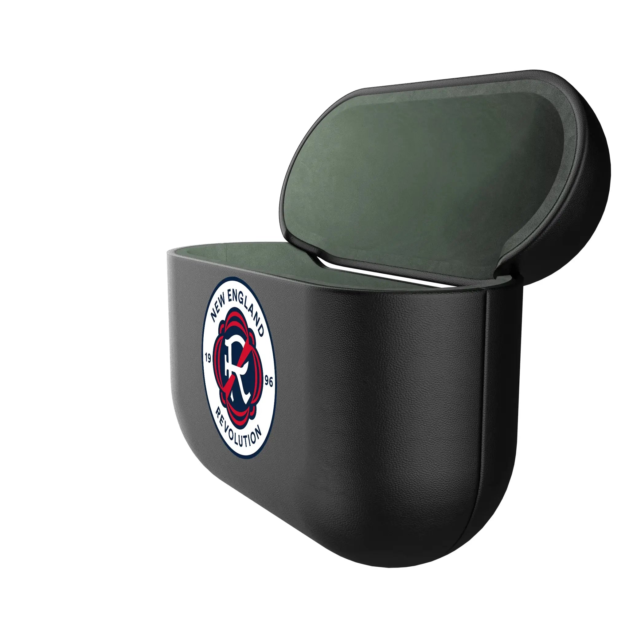 New England Revolution Personalized Insignia AirPods AirPod Case Cover - Isometric View#Device_AirPods 3rd Gen
