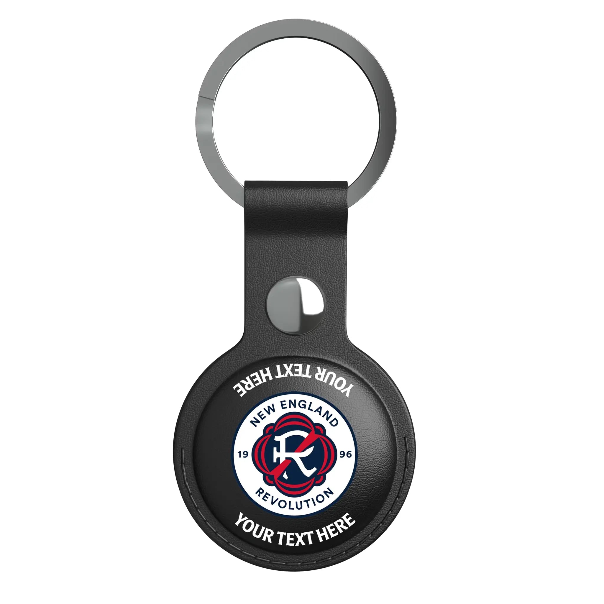 New England Revolution Personalized Insignia AirTag Black Airtag Holder