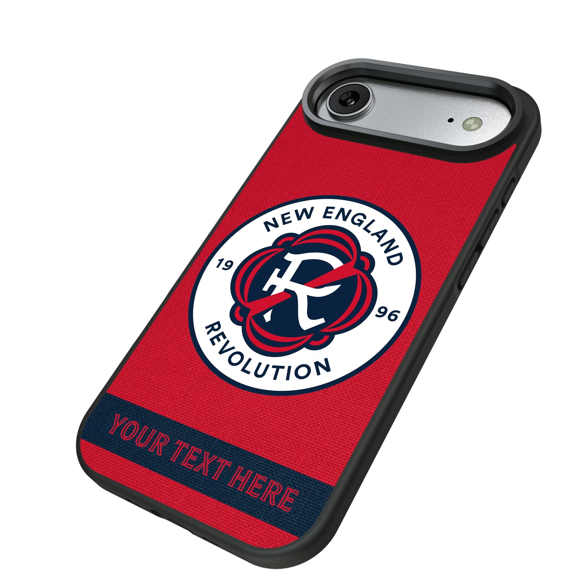 New England Revolution Personalized Stripe iPhone Bump Phone Case for Apple iPhone - Isometric View#Device_iPhone Air