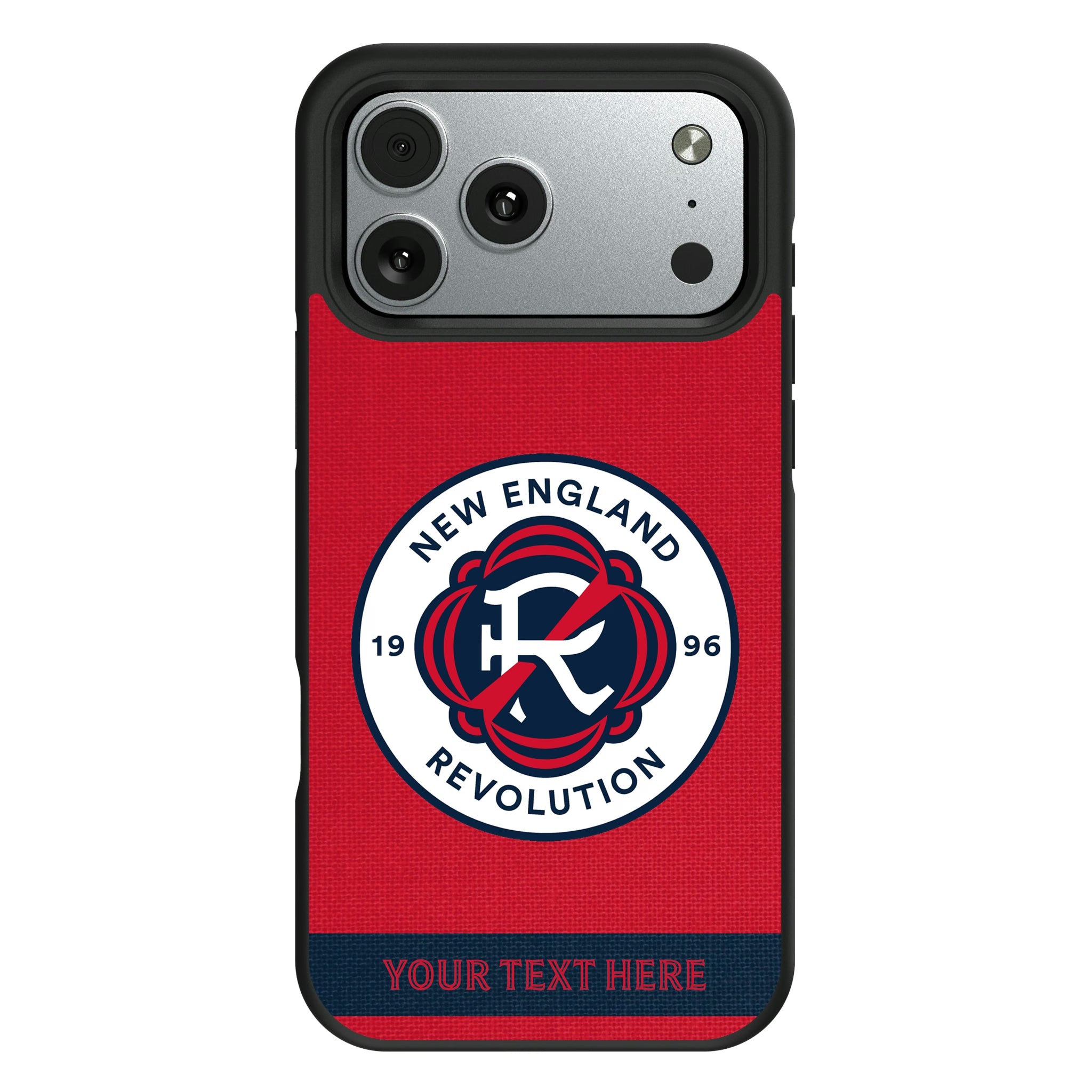 New England Revolution Personalized Stripe iPhone Bump Phone Case for Apple iPhone#Device_iPhone 17 Pro Max