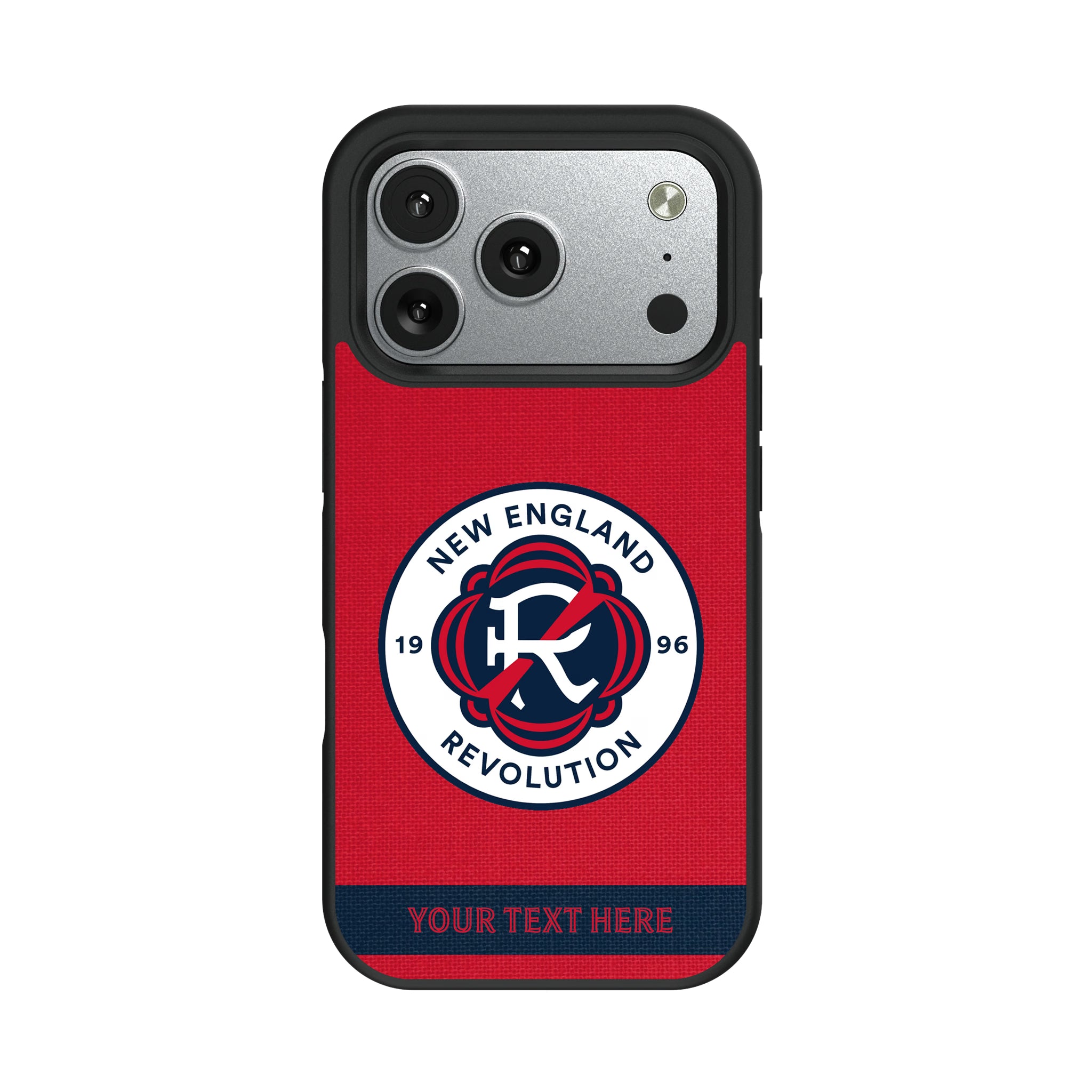 New England Revolution Personalized Stripe iPhone Bump Phone Case for Apple iPhone#Device_iPhone 17 Pro