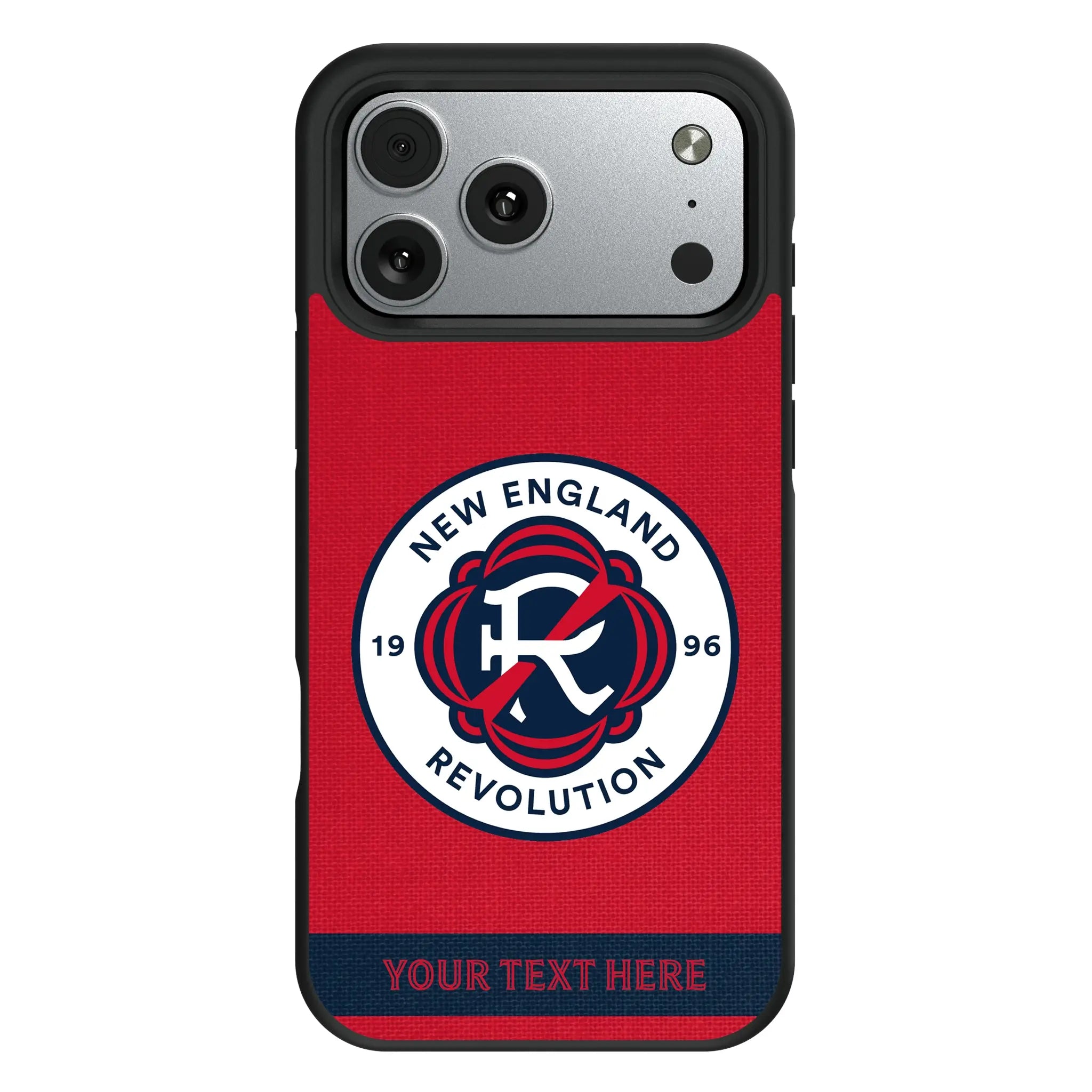 New England Revolution Personalized Stripe iPhone Bump Phone Case for Apple iPhone#Device_iPhone 17 Pro Max