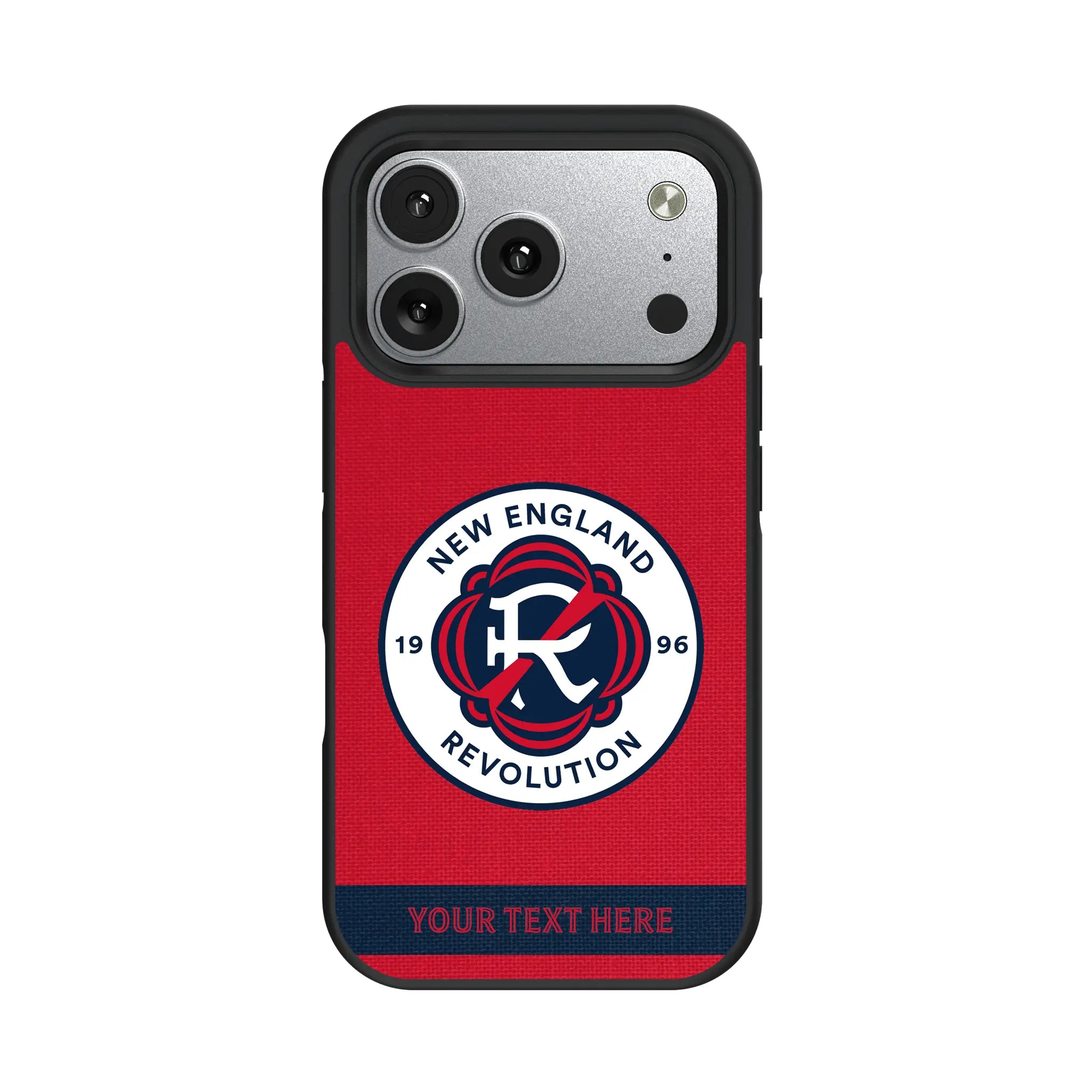 New England Revolution Personalized Stripe iPhone Bump Phone Case for Apple iPhone#Device_iPhone 17 Pro