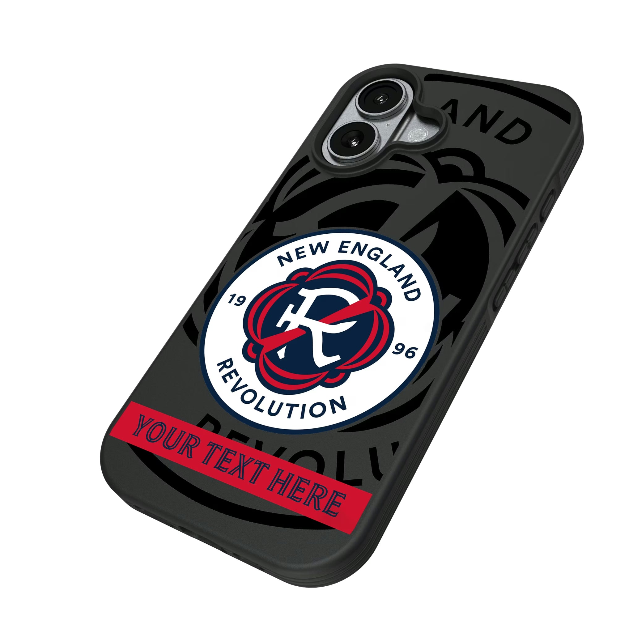 New England Revolution Personalized Tilt iPhone Bump Phone Case for Apple iPhone - Isometric View#Device_iPhone 17