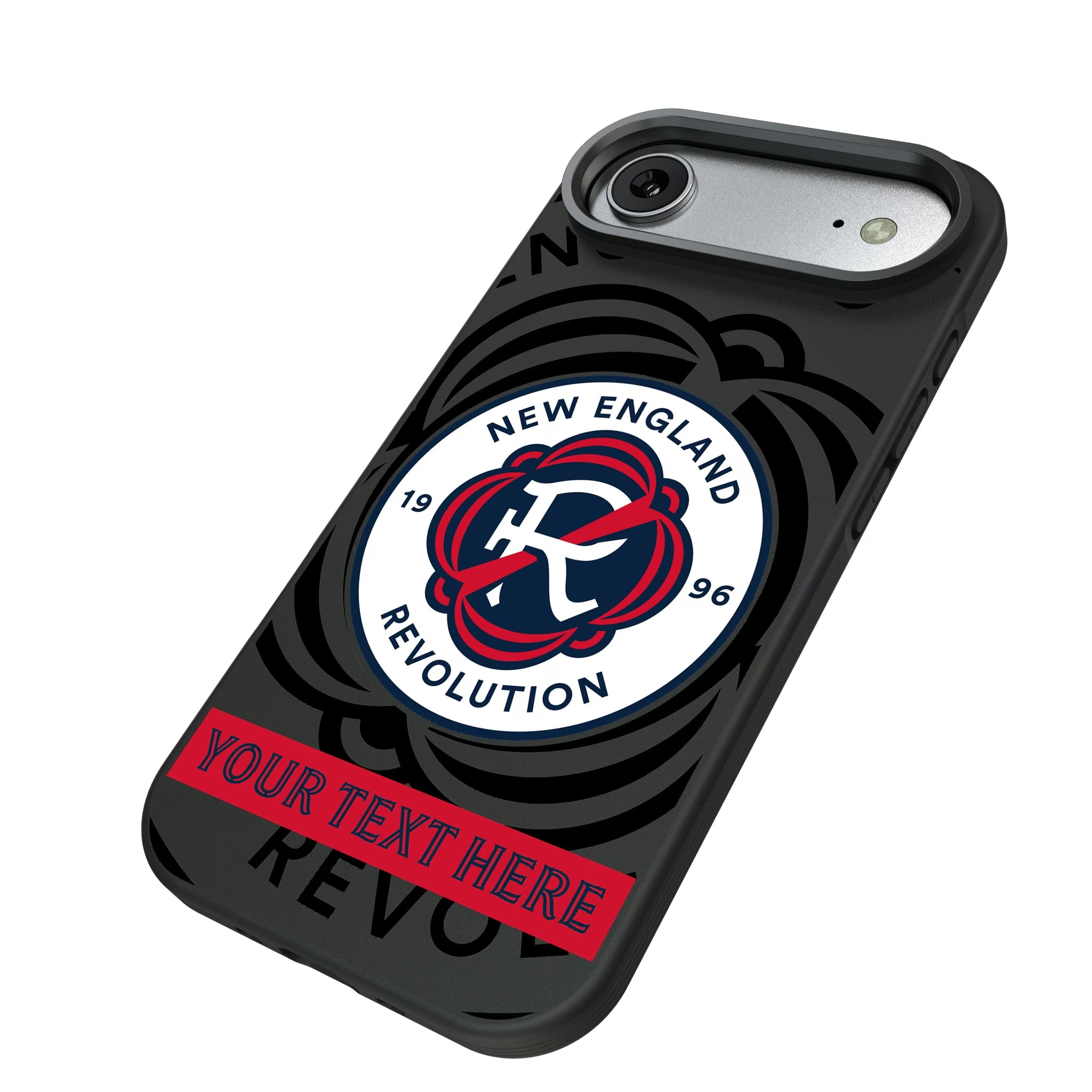 New England Revolution Personalized Tilt iPhone Bump Phone Case for Apple iPhone - Isometric View#Device_iPhone Air
