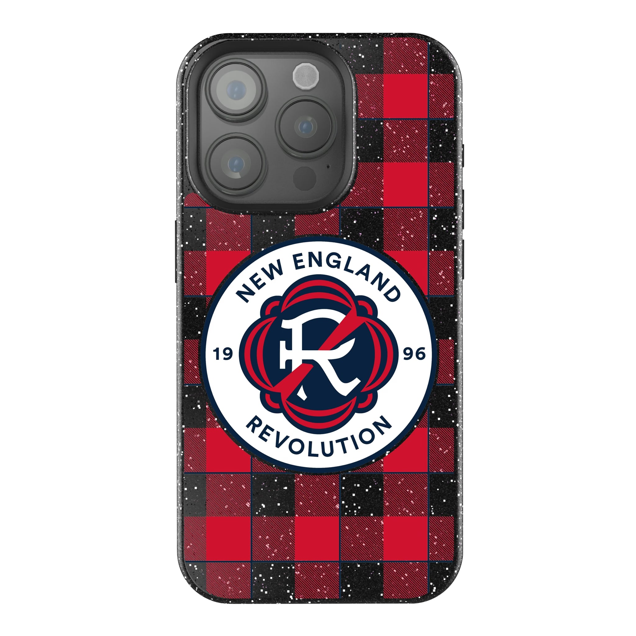 New England Revolution Plaid iPhone Bling Phone Case for Apple iPhone