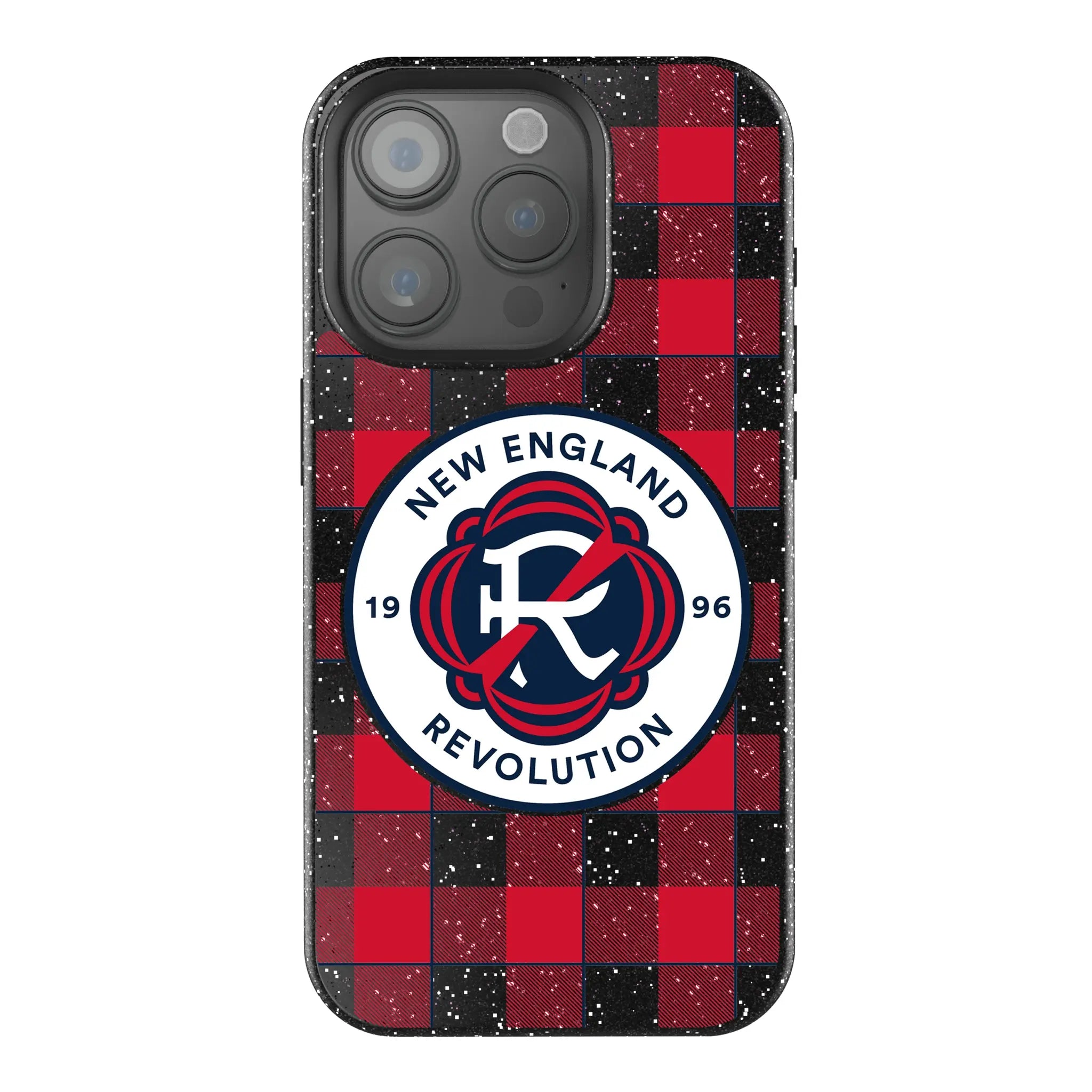 New England Revolution Plaid iPhone Bling Phone Case for Apple iPhone